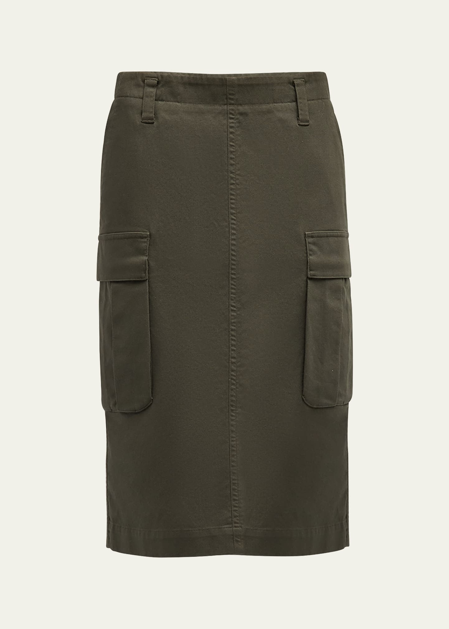 Shop Vince Utility Knee-length Cargo Skirt In Night Pine