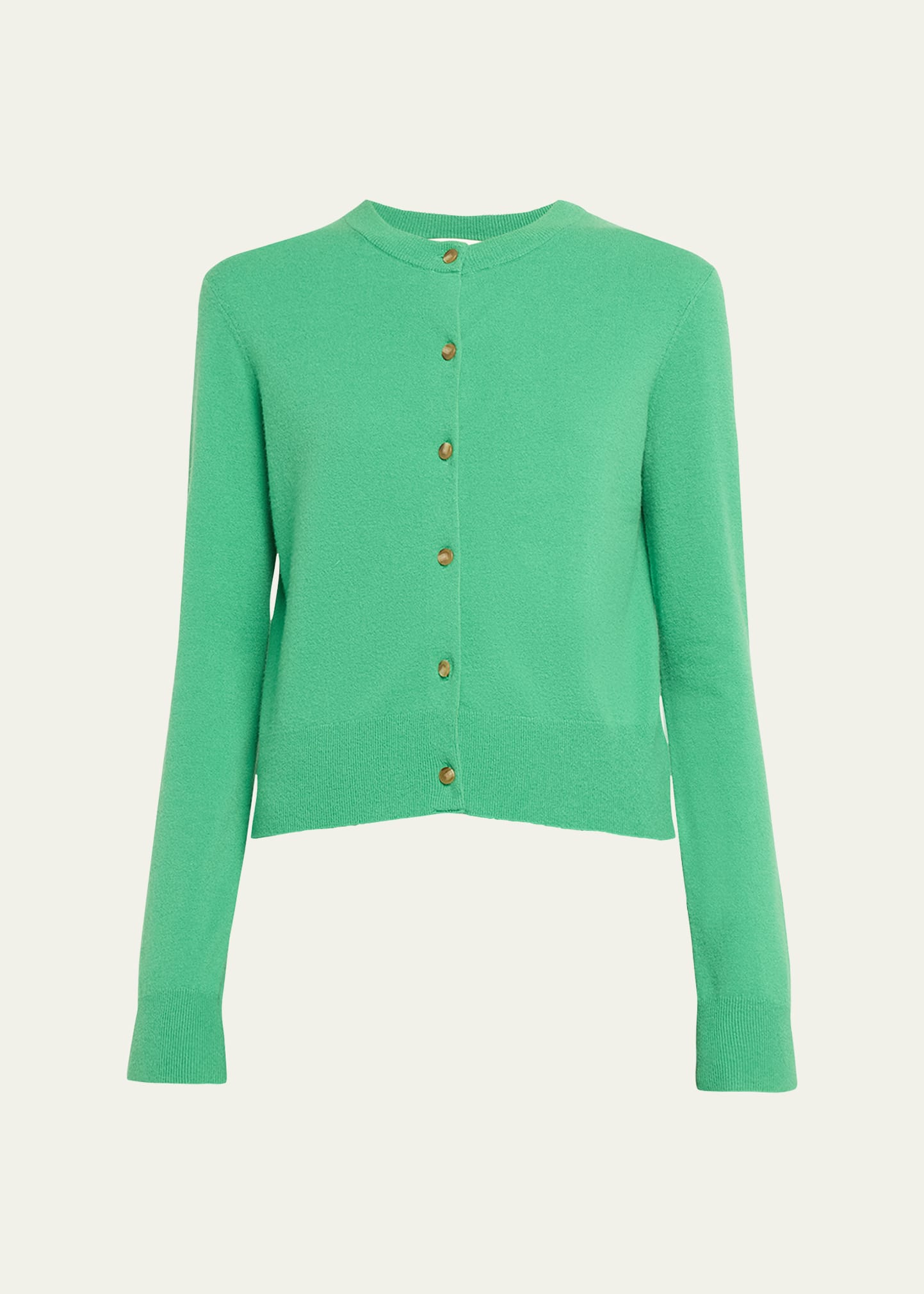 Vince Wool Cashmere Shank-button Cardigan In Dk Parakeet