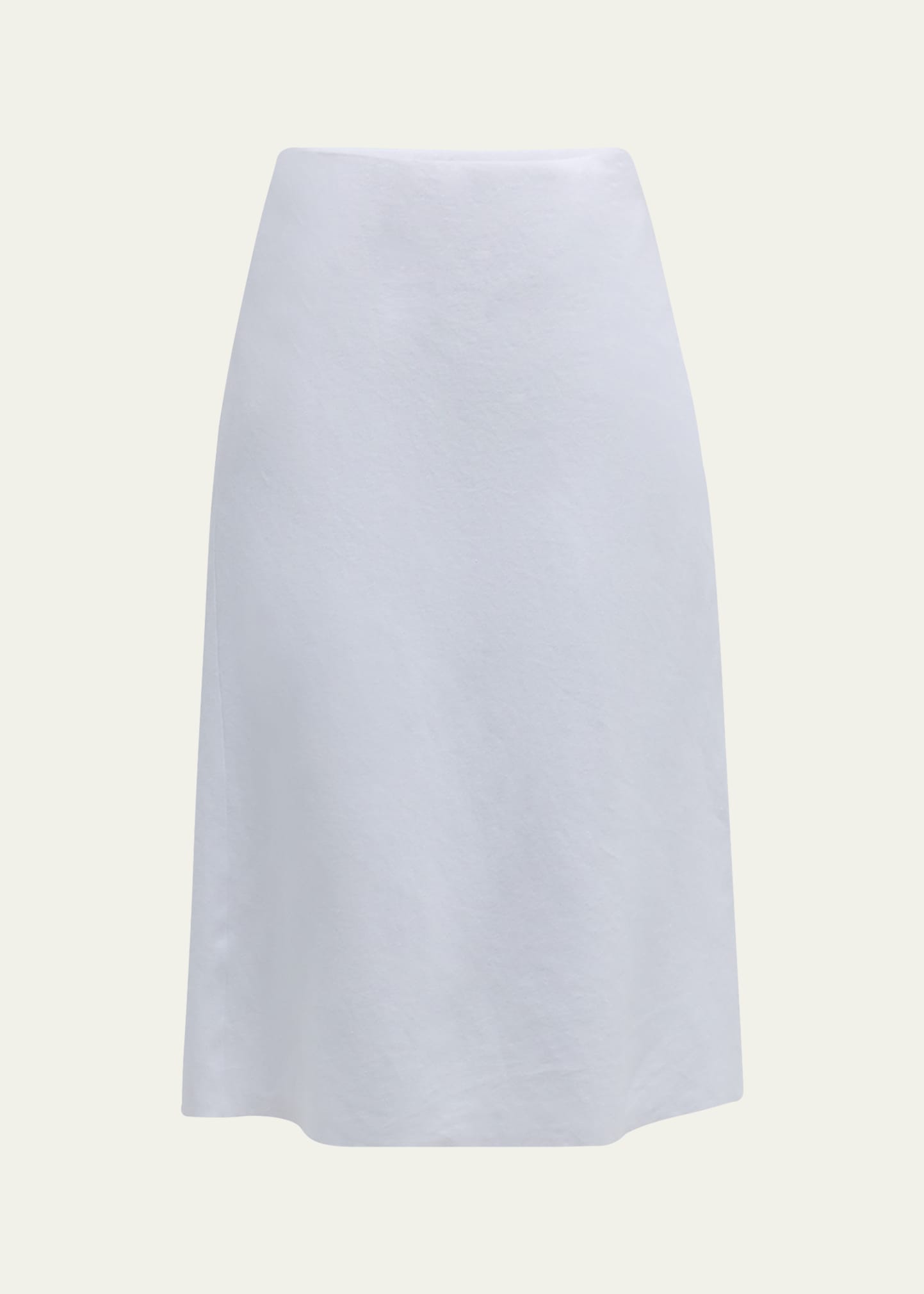 Shop Vince Easy Midi Slip Skirt In Optic White