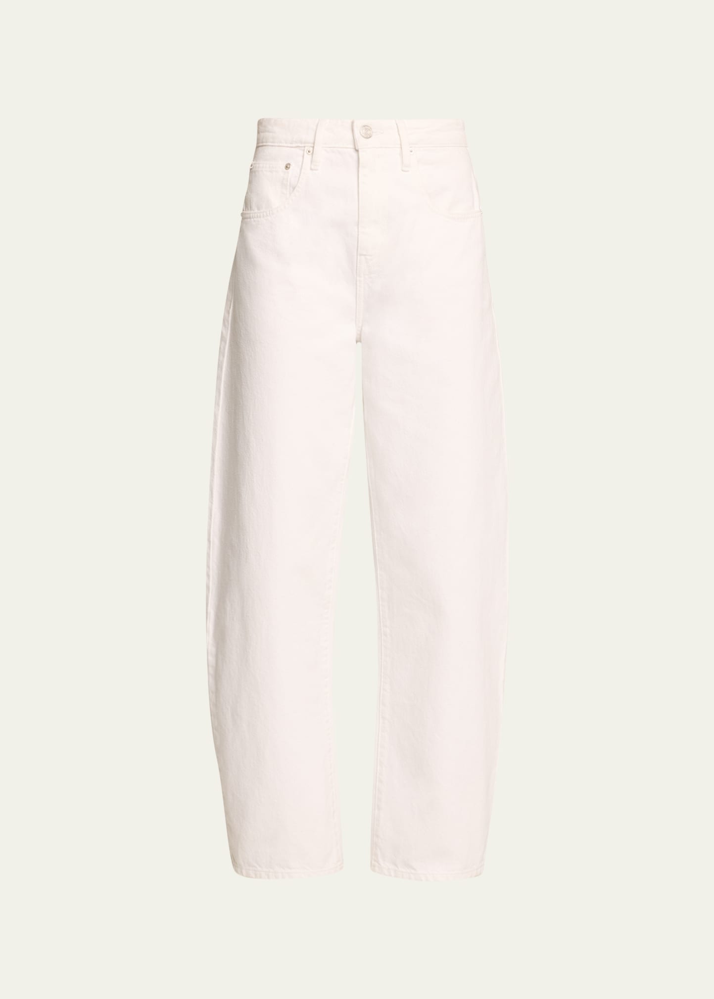 FRAME HIGH RISE BARREL-LEG JEANS