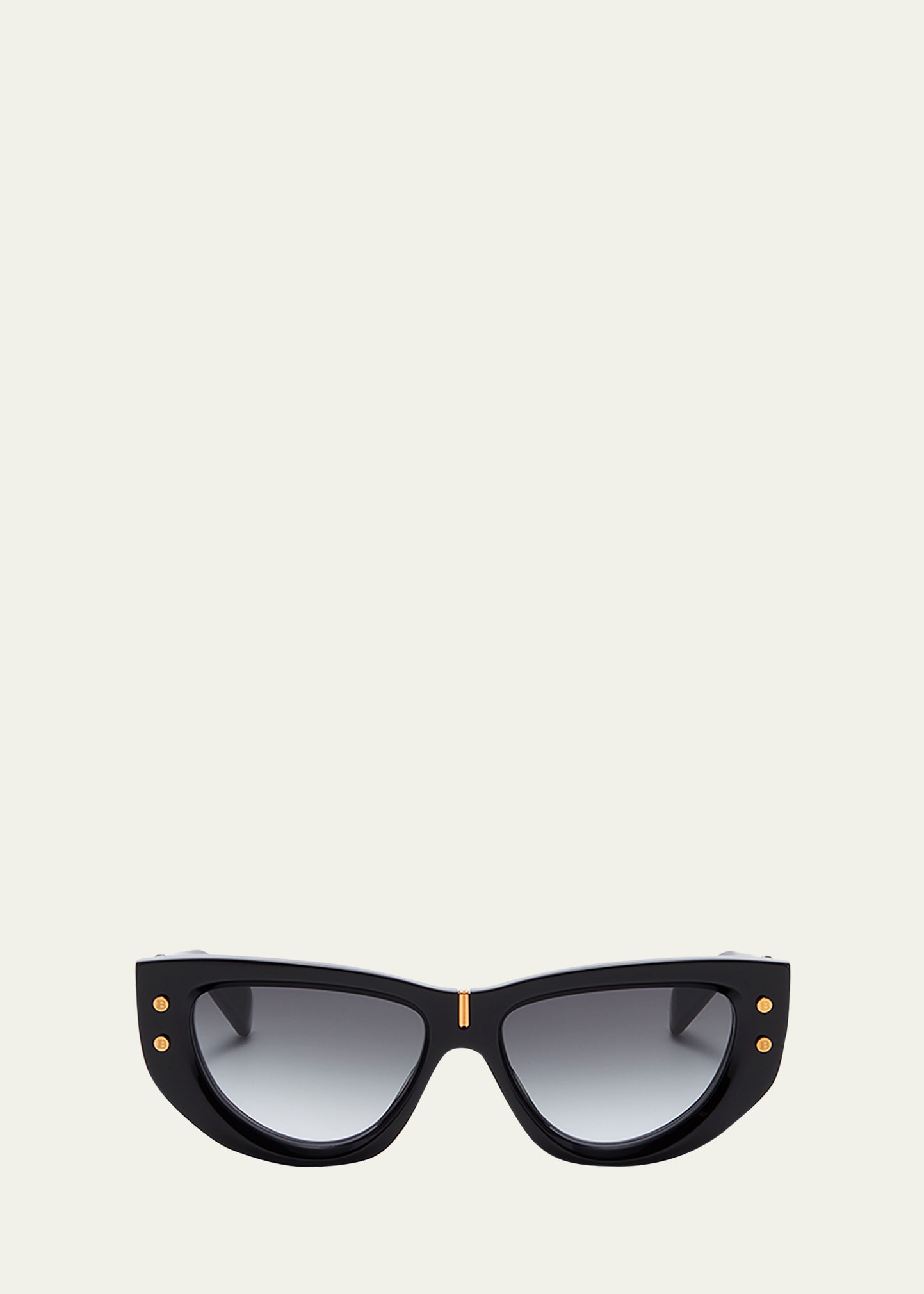 Balmain Black B-muse Sunglasses In Blk Gld