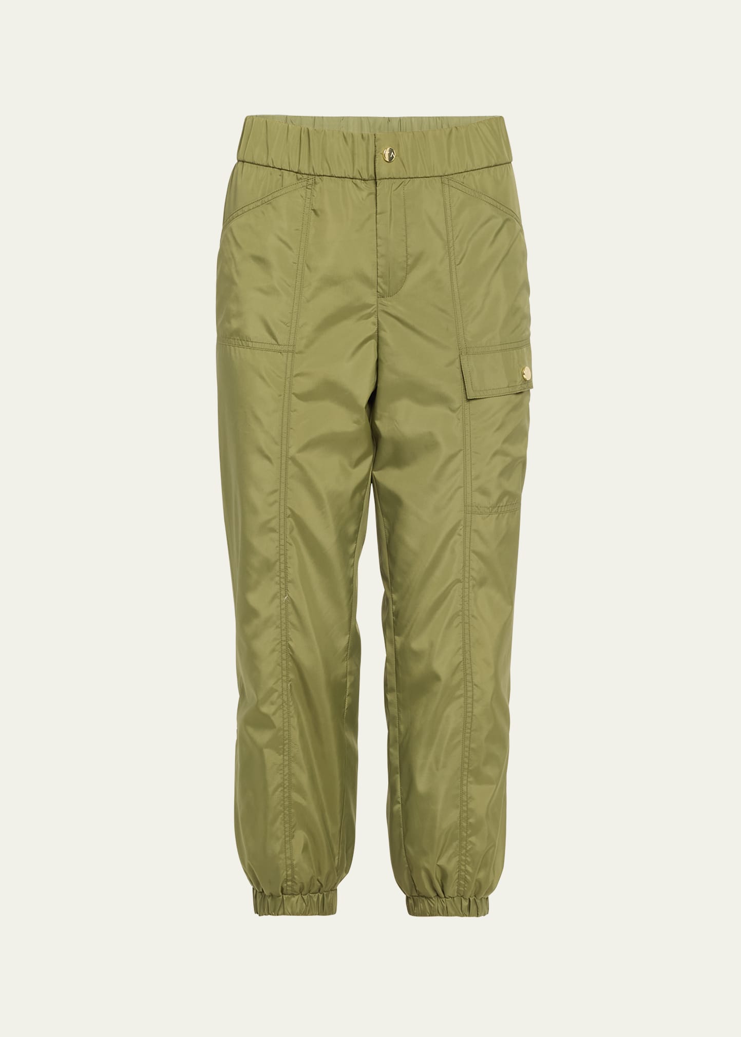 Tracy Anderson Roll Up Track Pants In Army