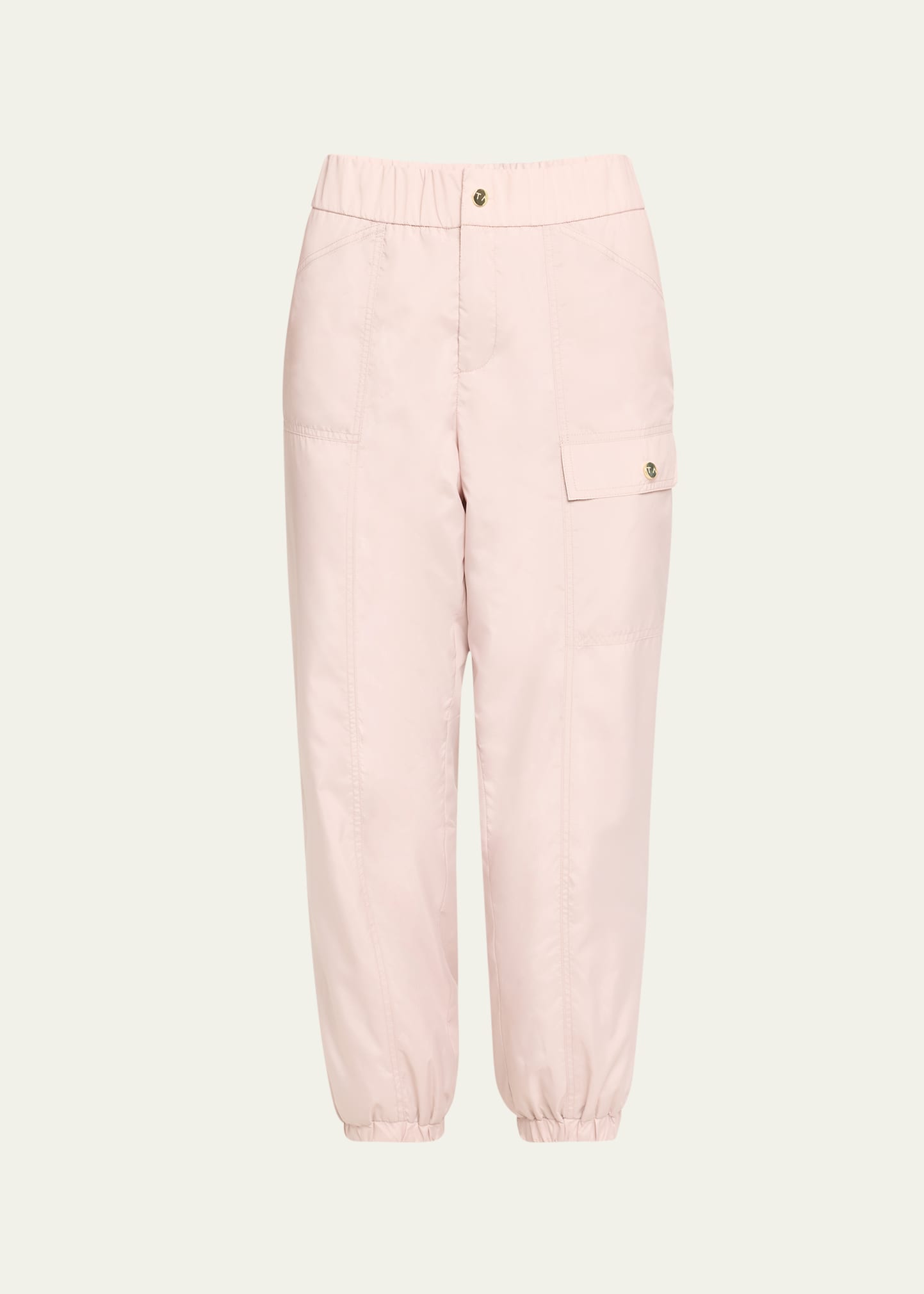 Tracy Anderson Roll Up Track Pants In Blush