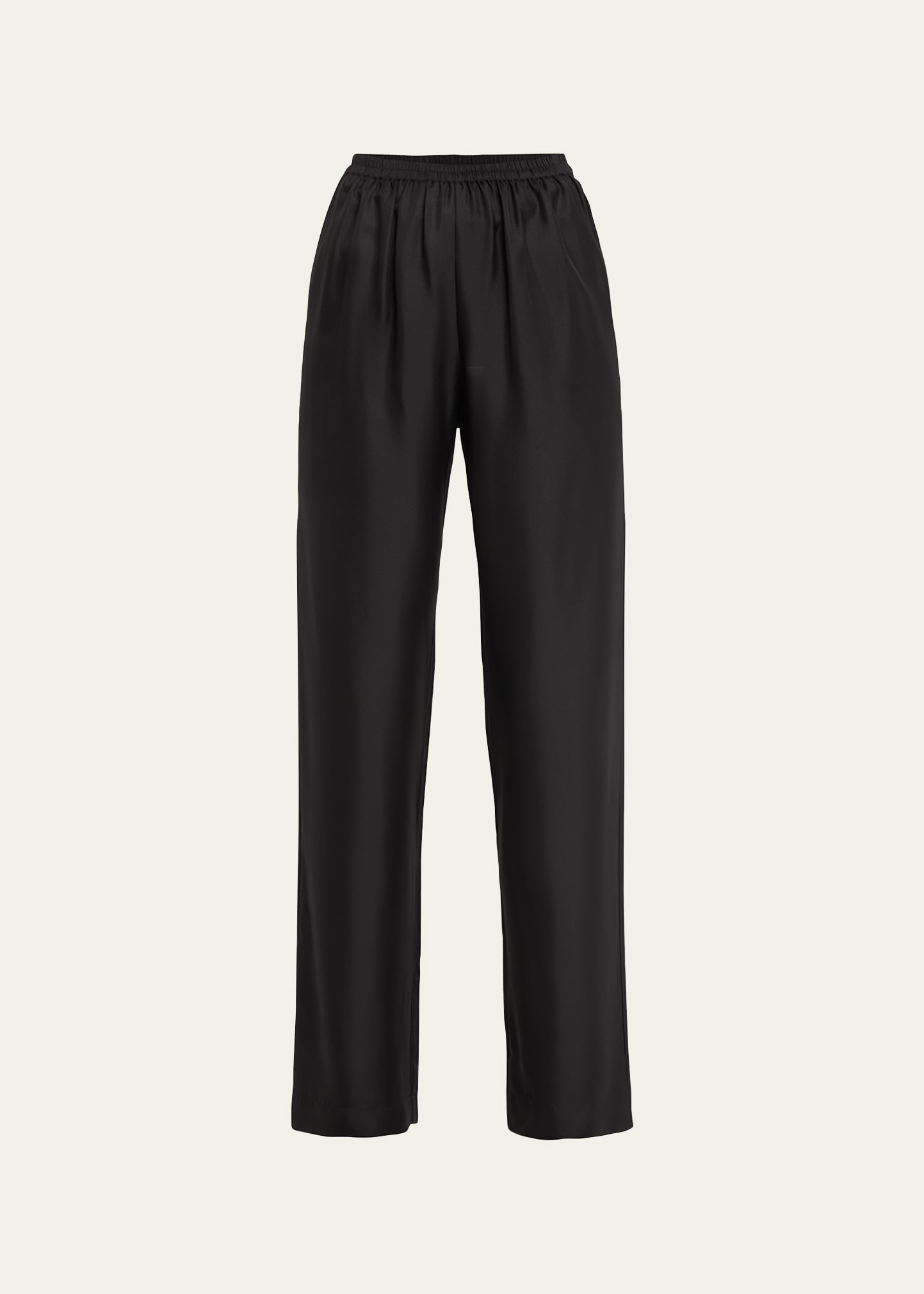 Loulou Studio Takaroa Straight-leg Pants In Black