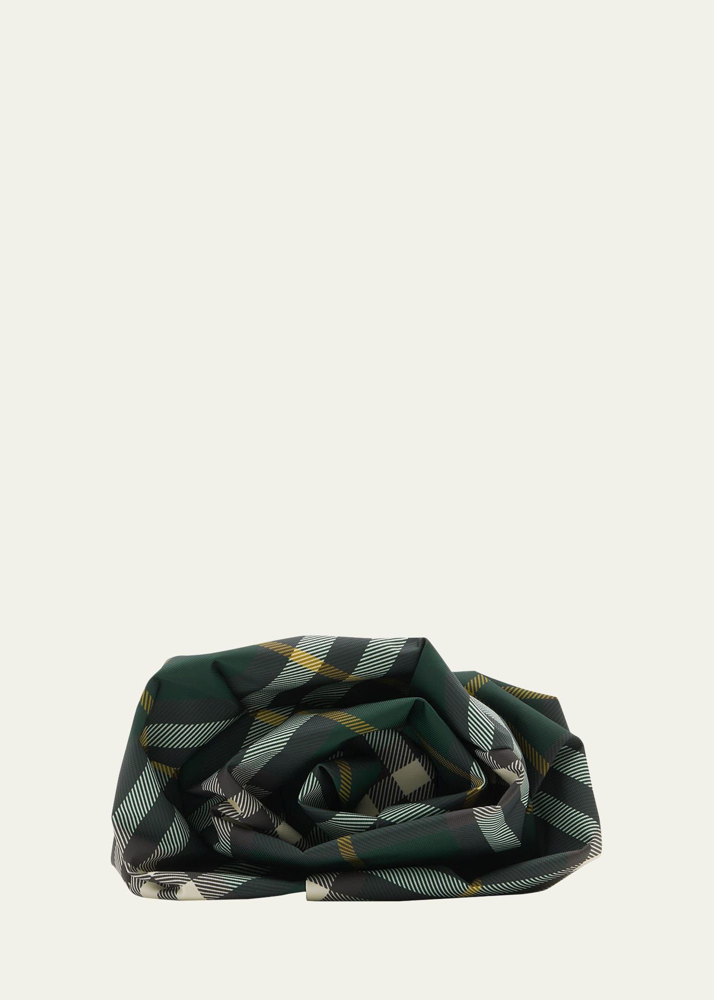 Burberry Rose Check Clutch Bag In Ivy