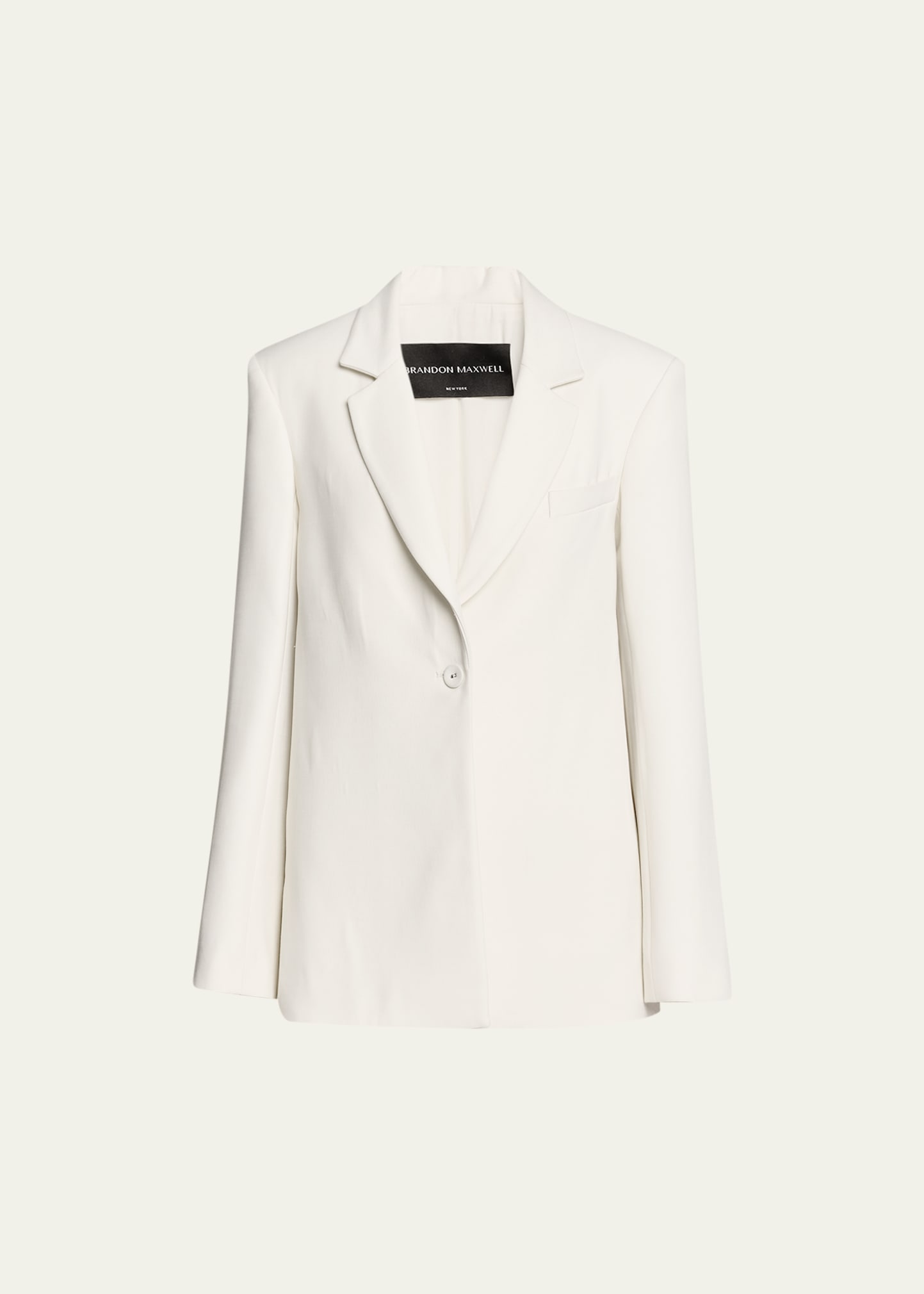 Shop Brandon Maxwell The Laila Cape Evening Jacket In Ivory