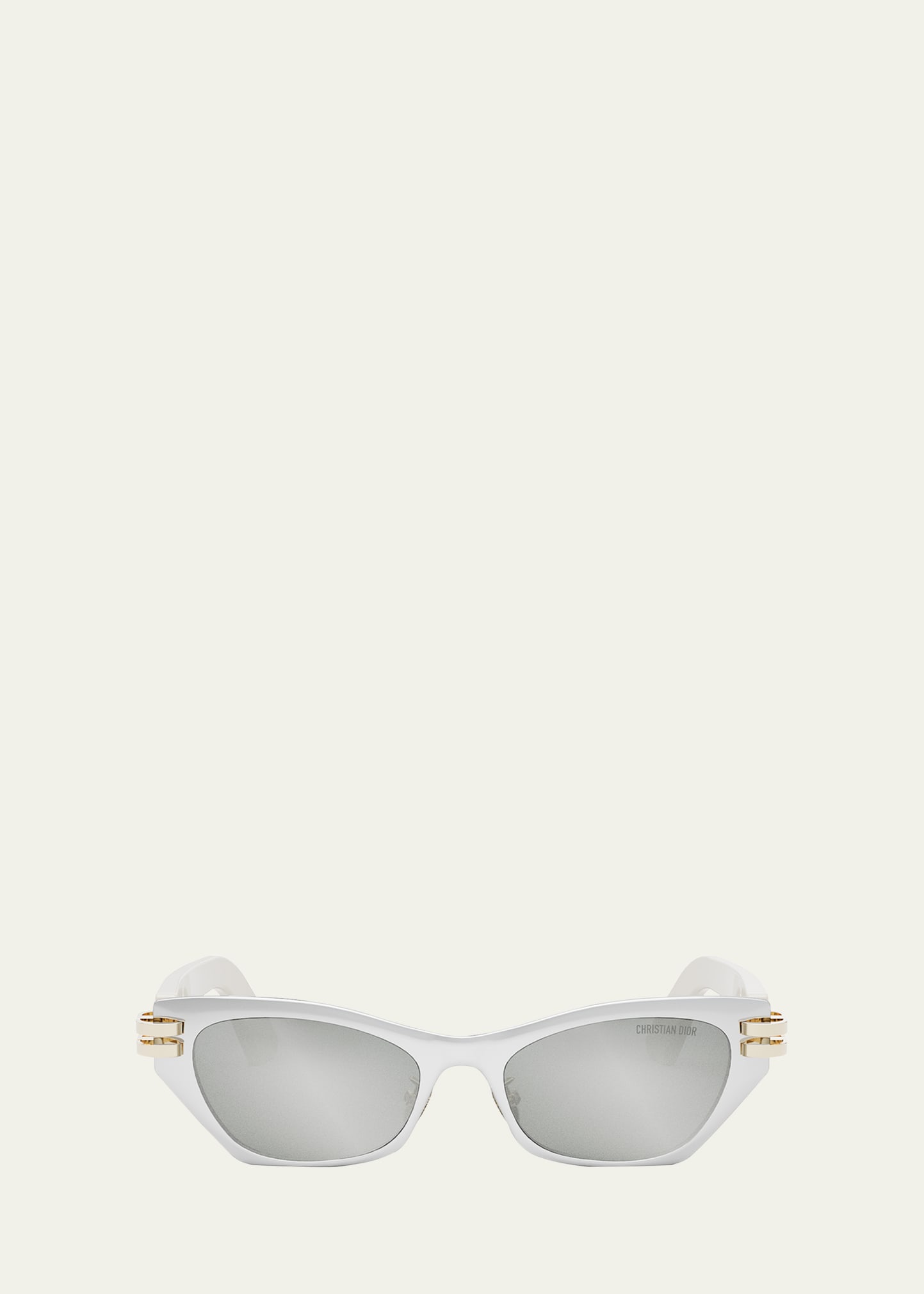 Shop Dior C B3u Sunglasses In Shiny Palladium S