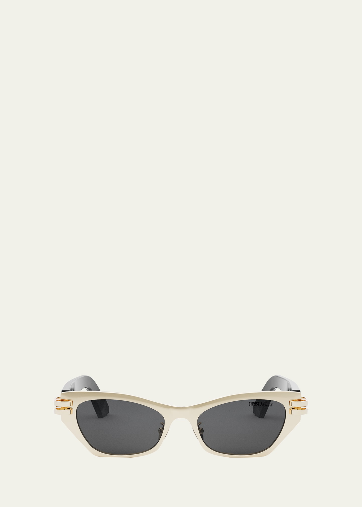 Shop Dior C B3u Sunglasses In Shiny Gold Dh Smo