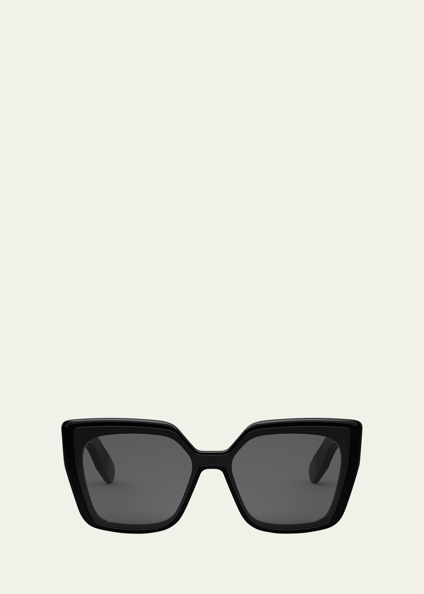 Shop Dior Lady 95.22 S2i Sunglasses In Shiny Black Smok