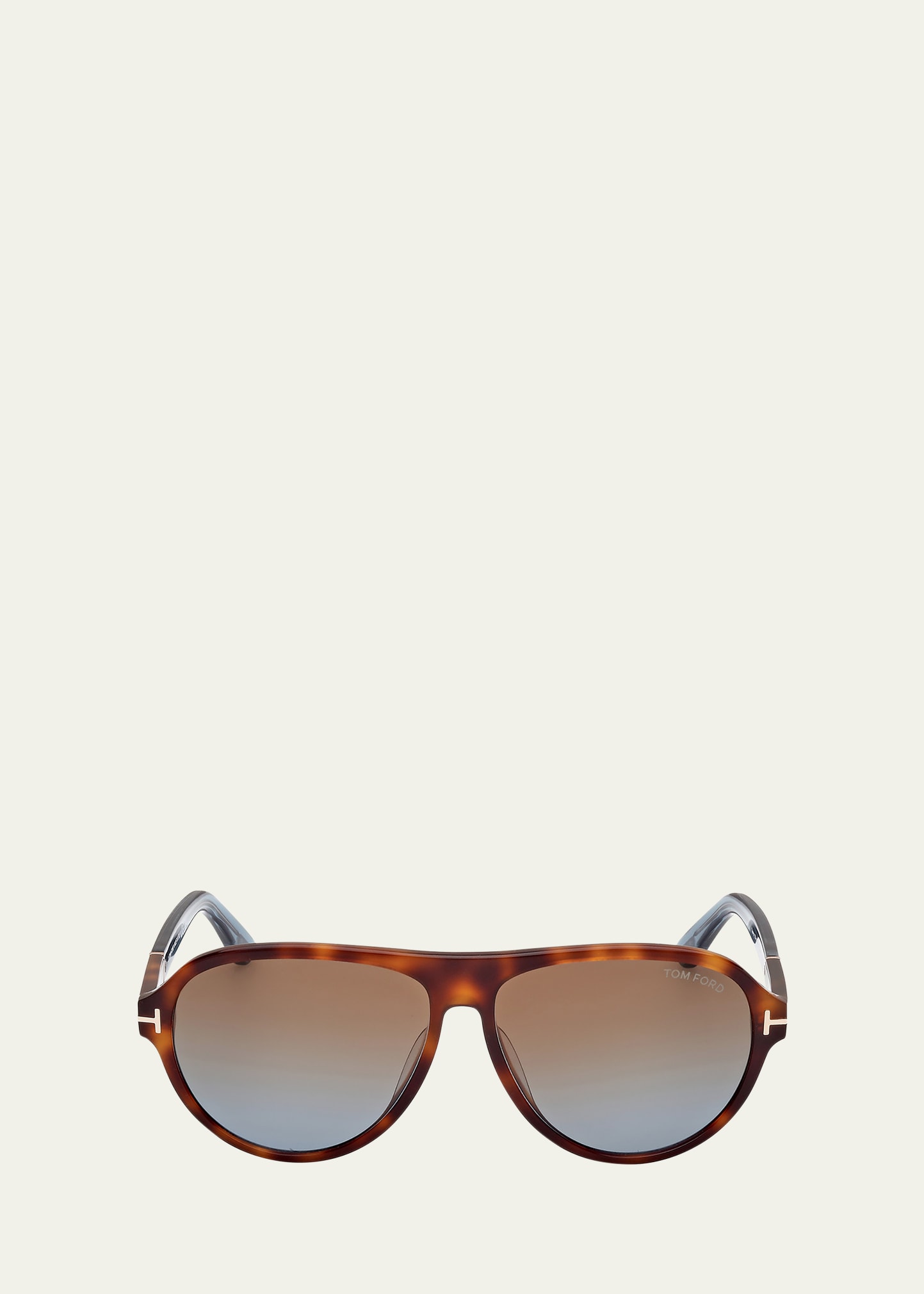 Shop Tom Ford Men's Quincy Photochromic Aviator Sunglasses In Shiny Black, Tran