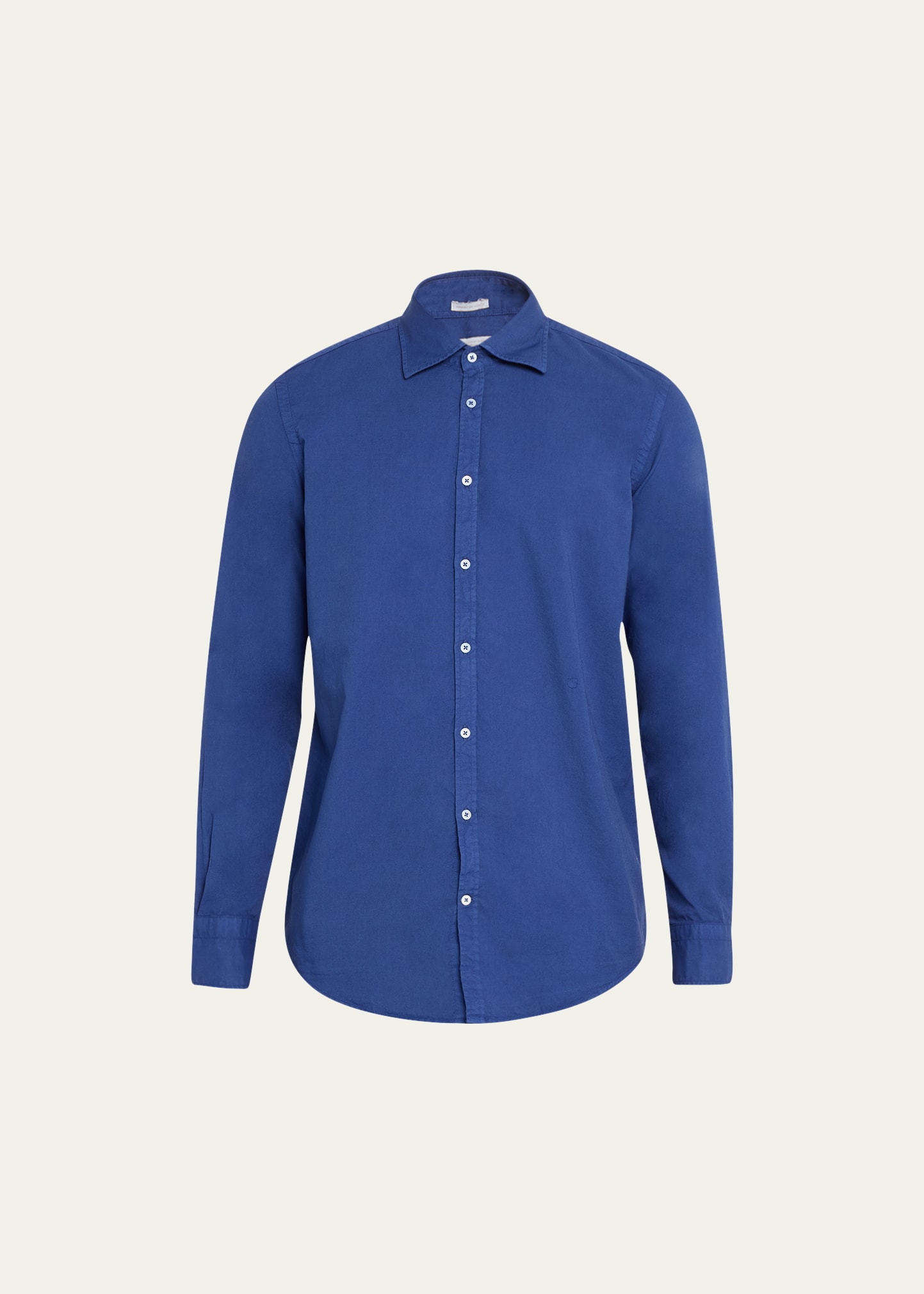 Massimo Alba Men's Cotton Voile Sport Shirt In Blue Massaua
