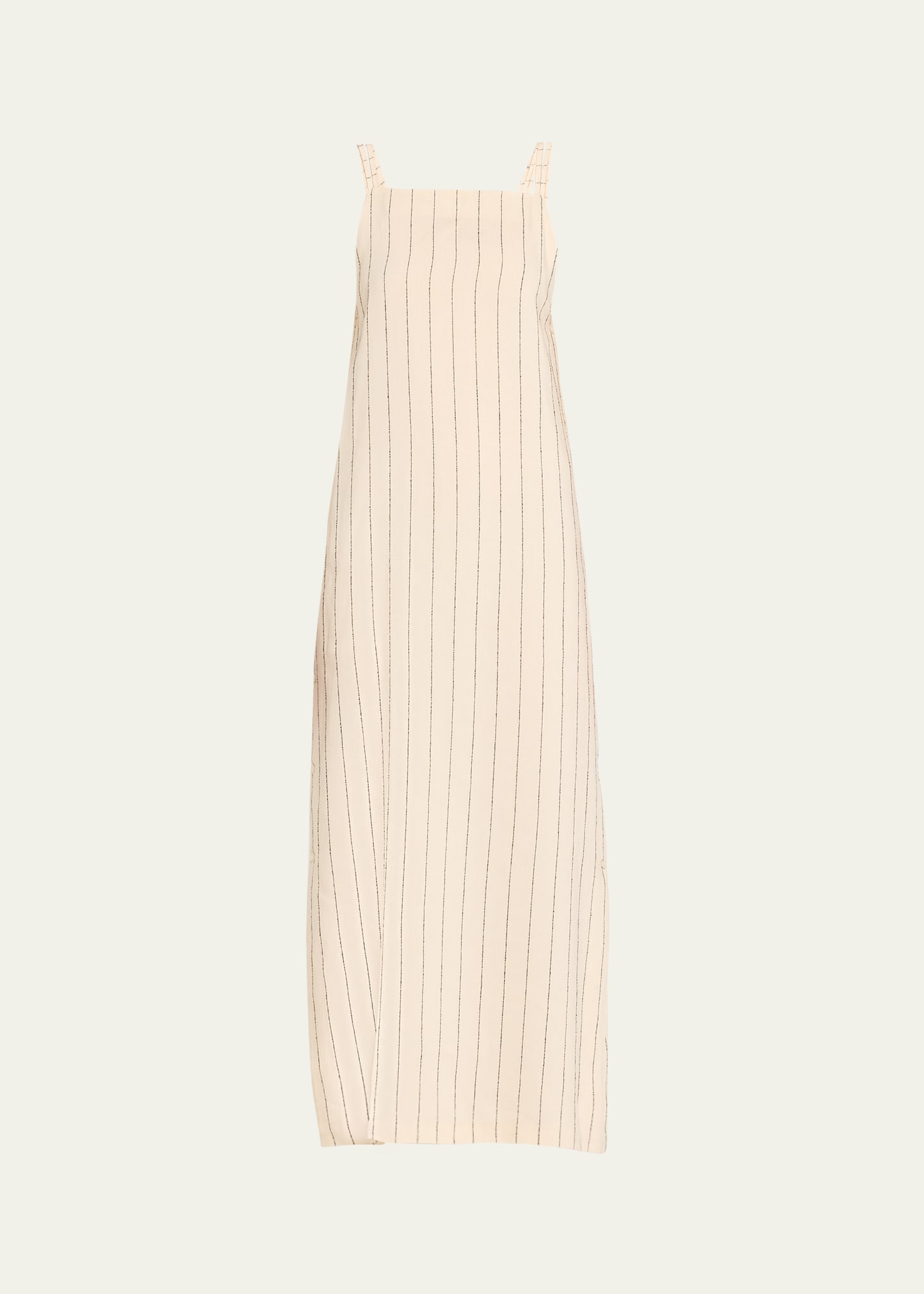 Etta Stripe Midi Linen Dress