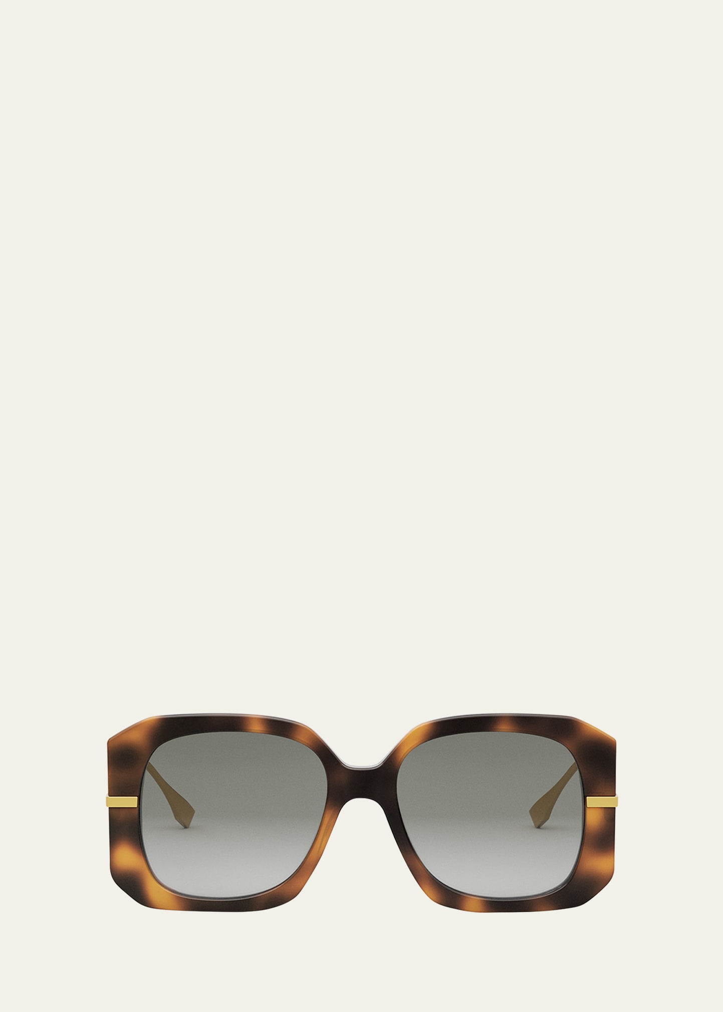 Fendi Graphy Anagram Butterfly Acetate Sunglasses In Havana