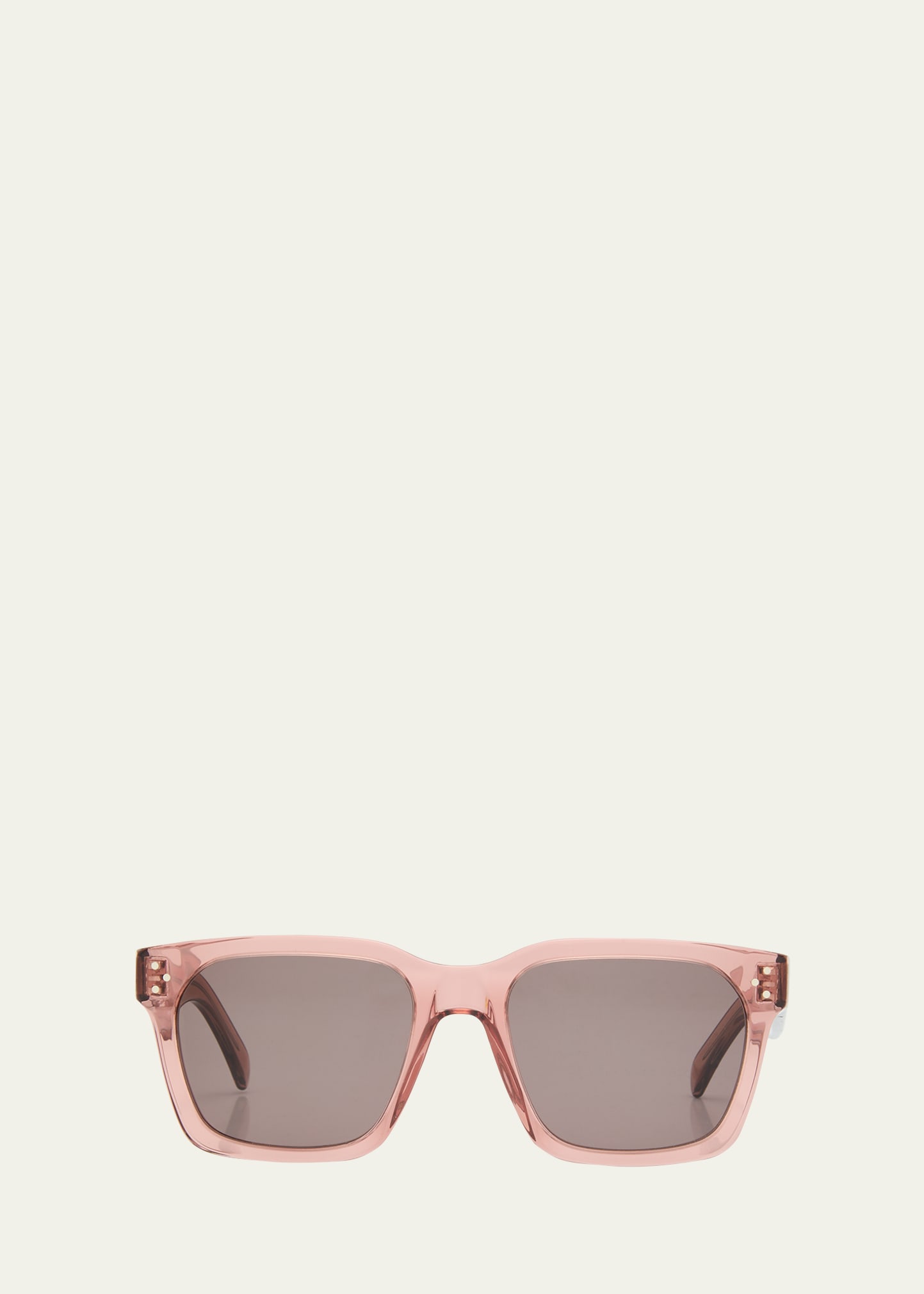 Shop Celine Men's Triomphe Pilot Metal Sunglasses In Pink /other / Smo