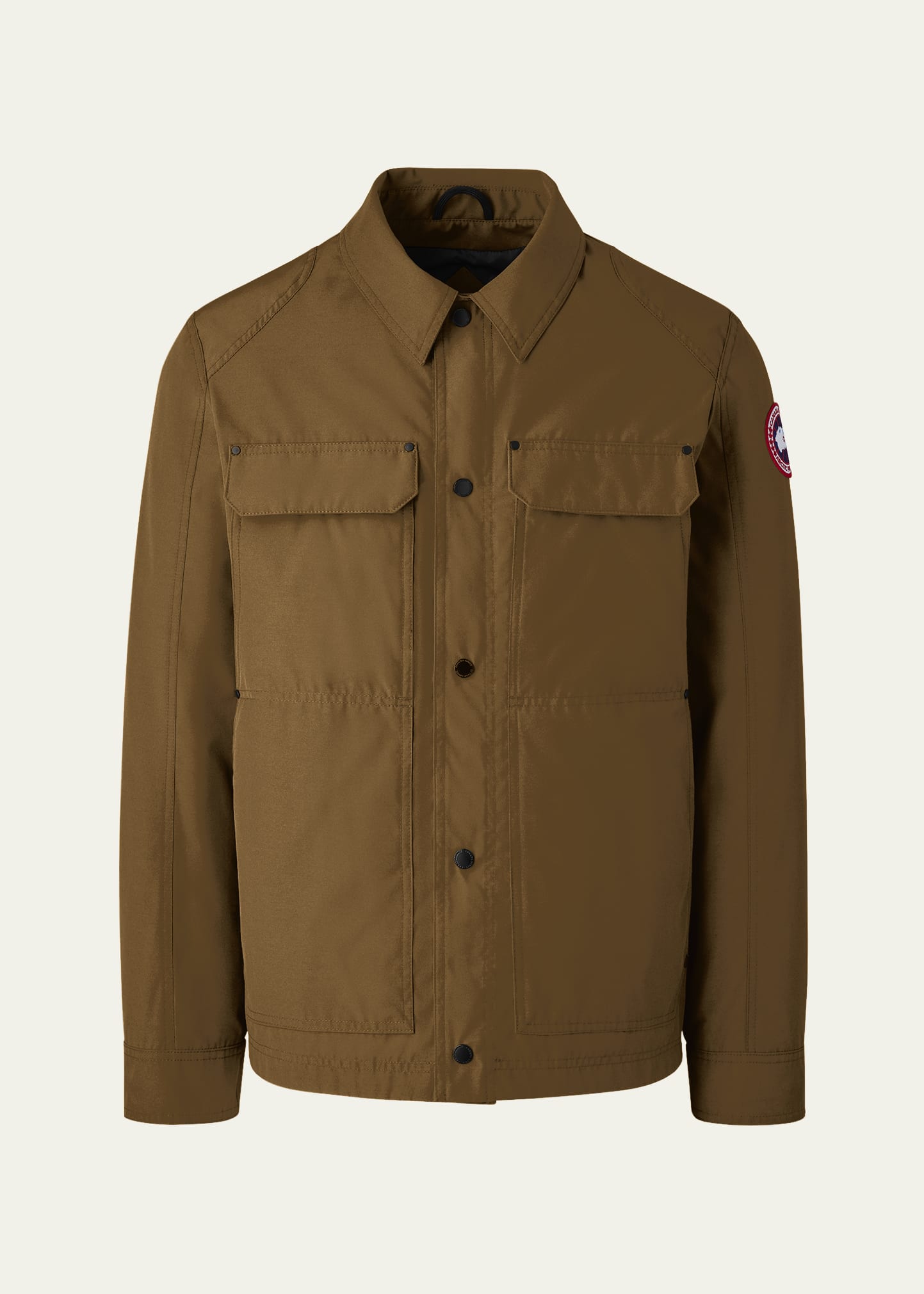 Shop Canada Goose Men's Burnaby Work Shirt In Military Green