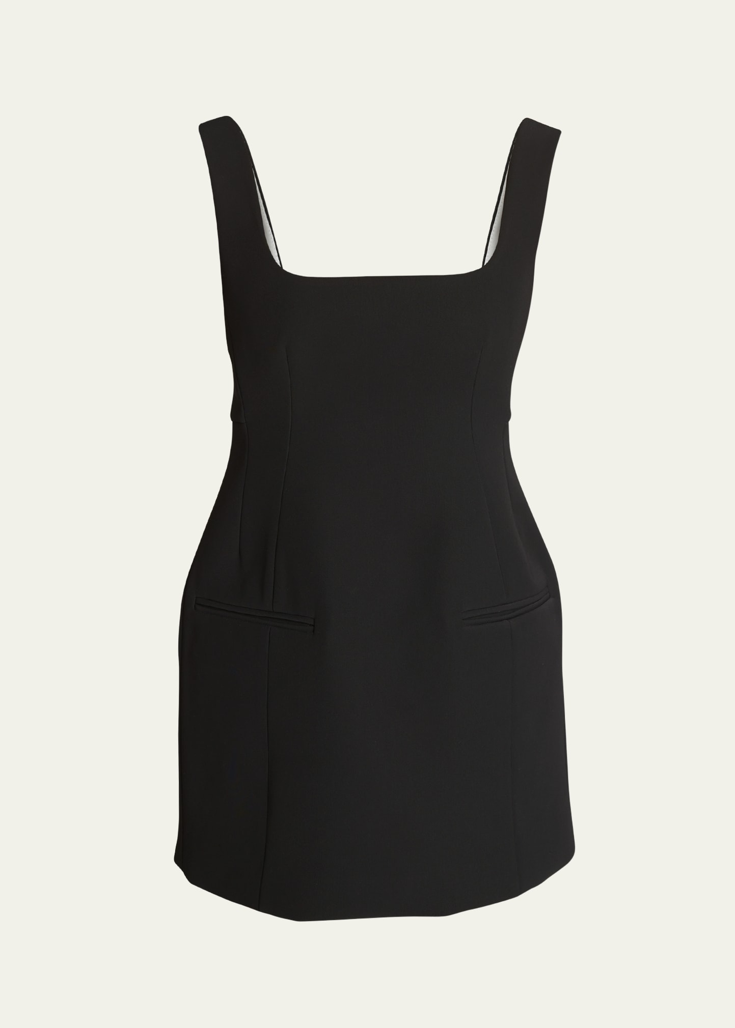Shop A.w.a.k.e. Tailored Mini Dress In Black