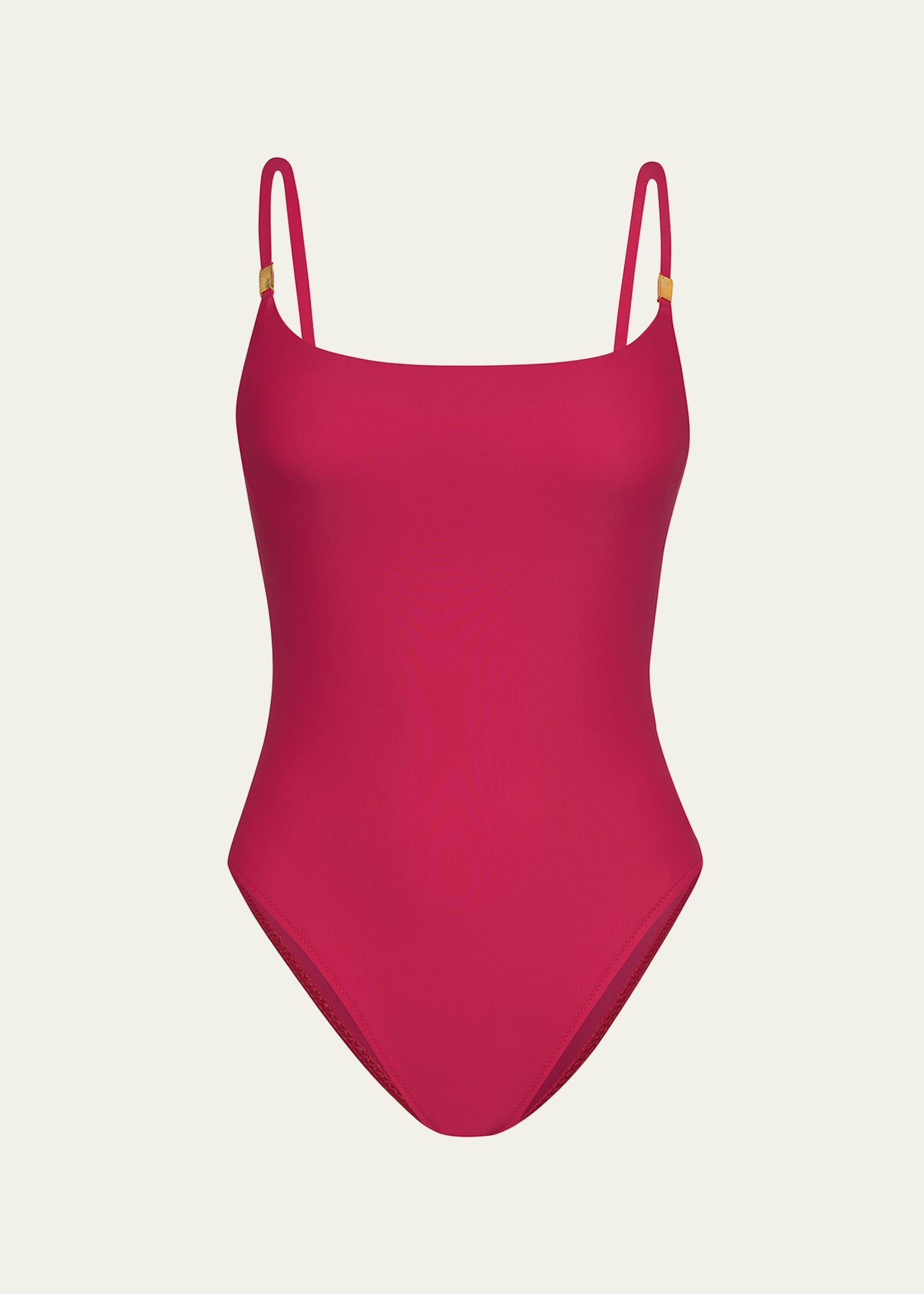 L'AGENCE SWIM REMI SOLID BASIC ONE-PIECE SWIMSUIT
