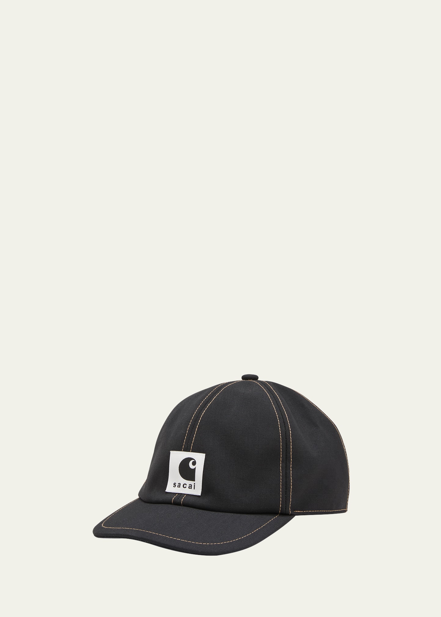 Shop Sacai X Carhartt Wip Men's Suiting Baseball Hat In Black