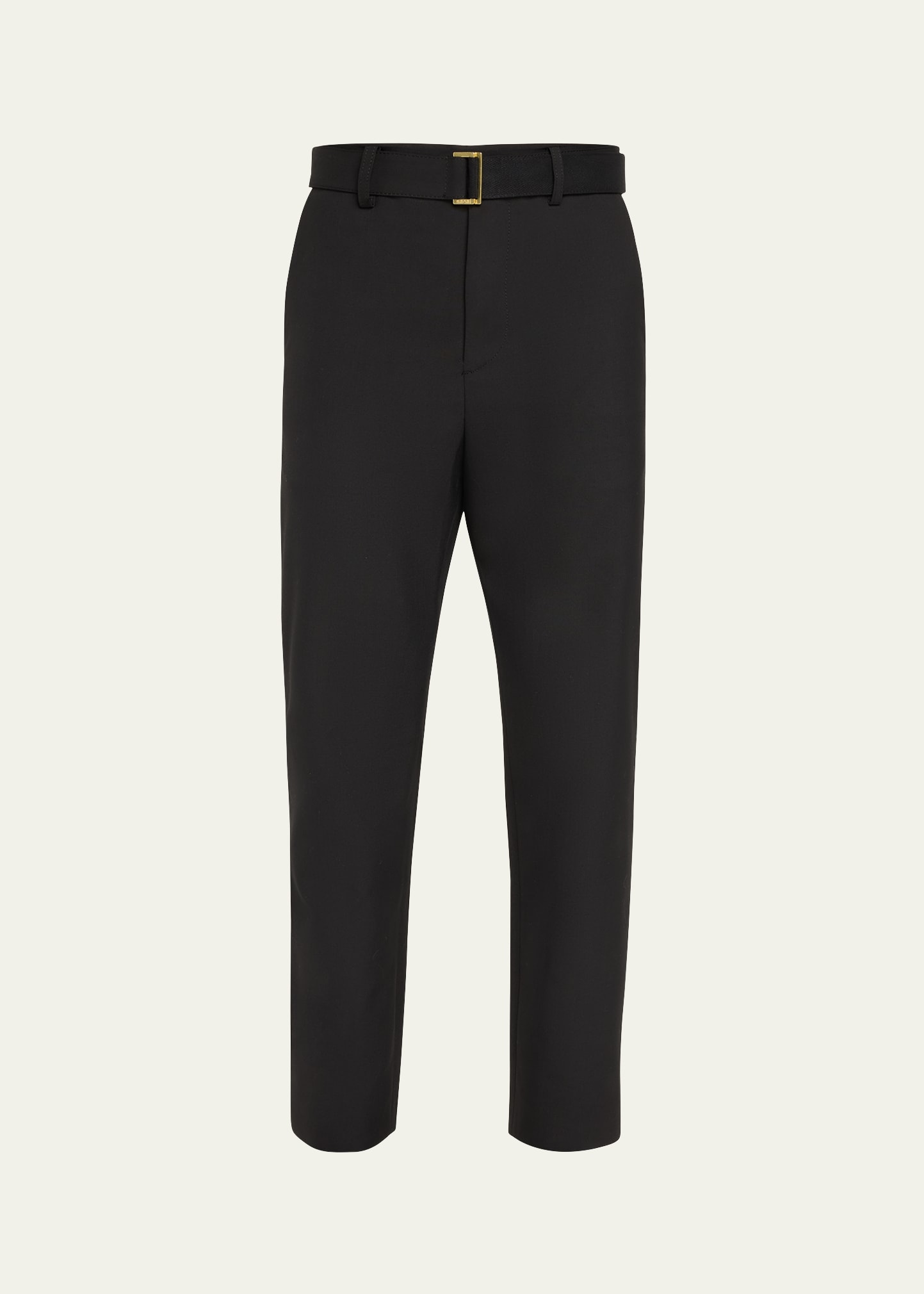 Shop Sacai X Carhartt Wip Men's Topstitched Workwear Pants In Black