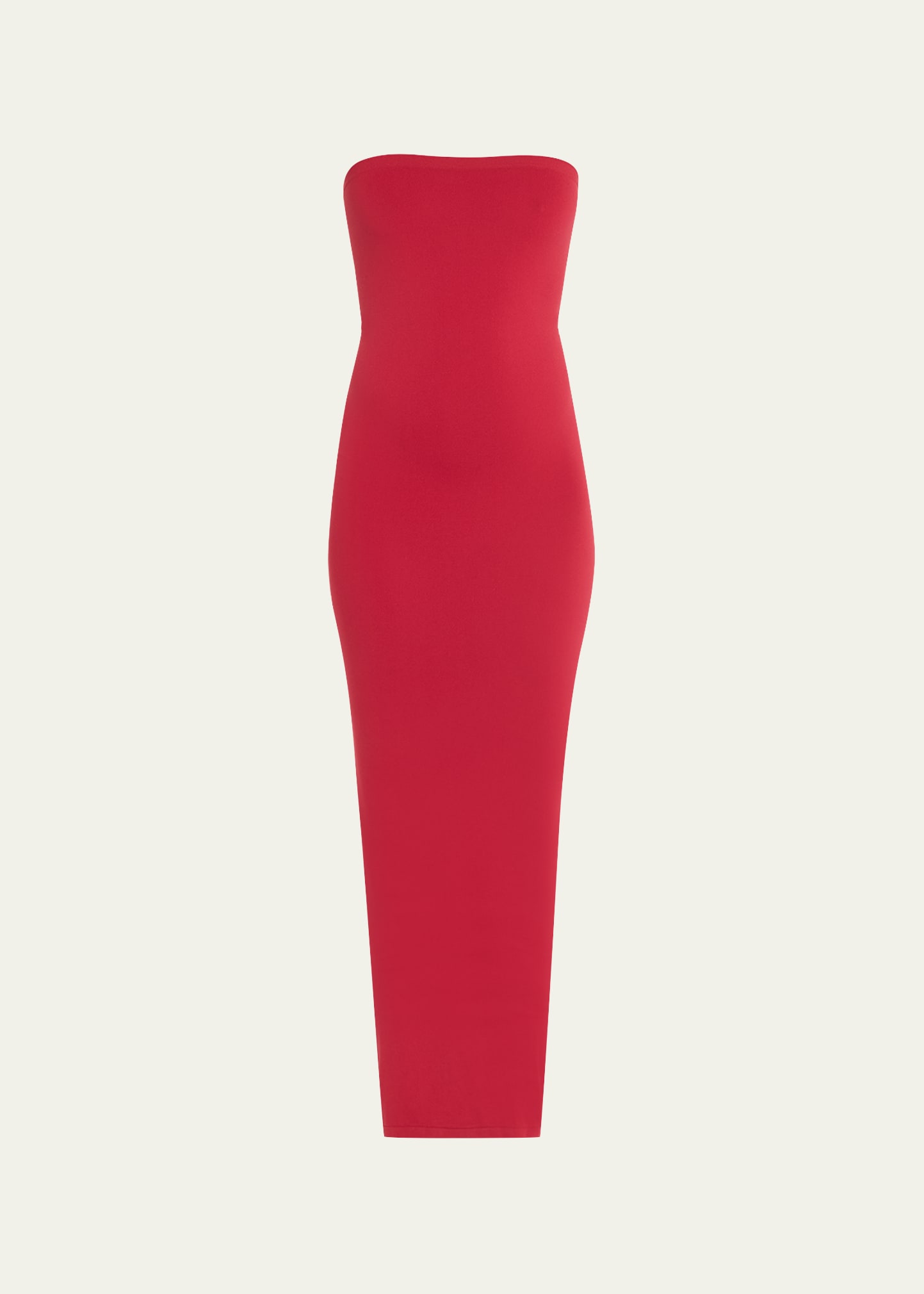 Shop Wolford Fatal Strapless Convertible Midi Tube Dress In Soft Cherry