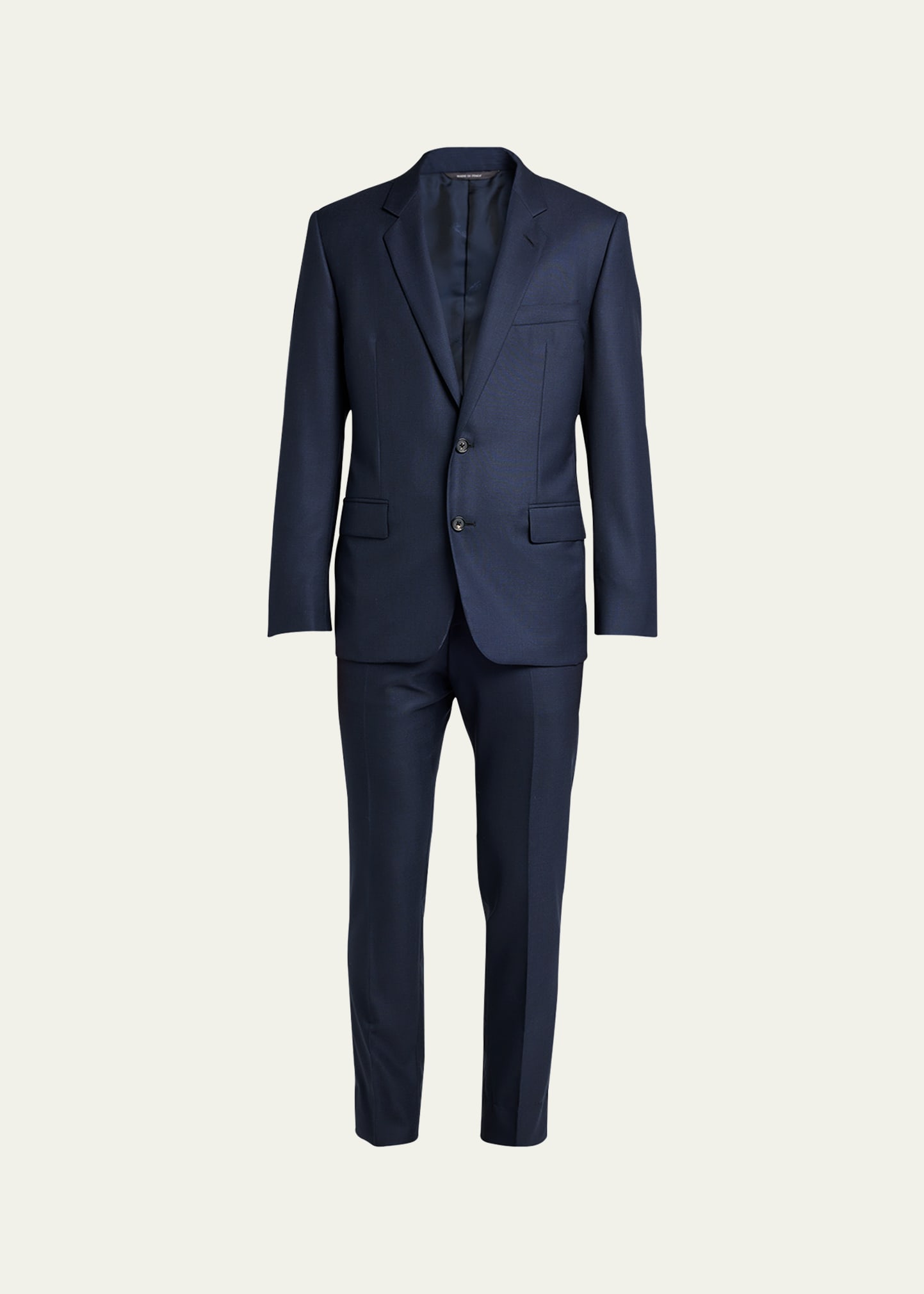 Loro Piana Men's Modern-fit Wool Two-button Suit In Metallic