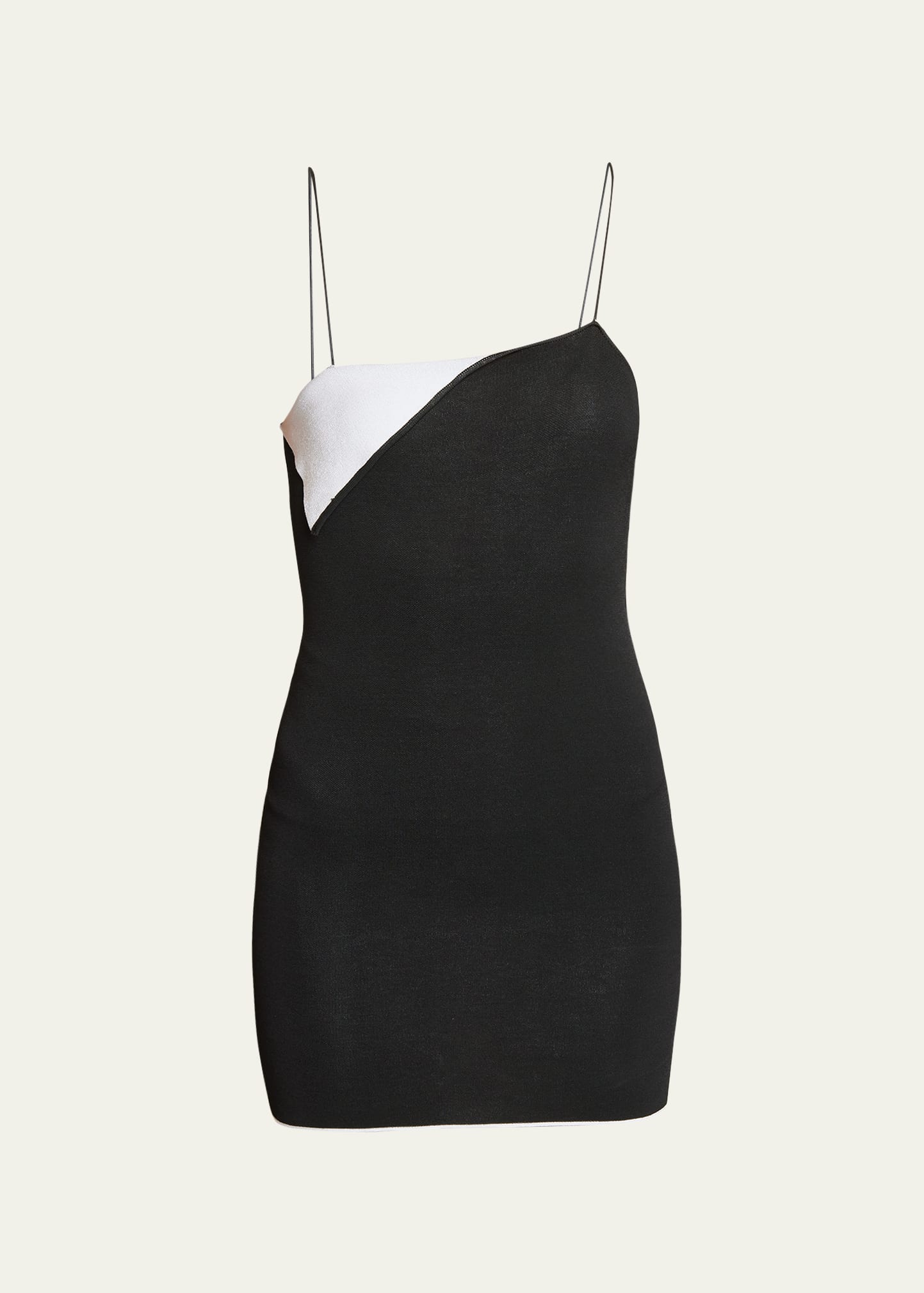 Shop Jacquemus La Mini Robe Aro Mini Dress In Black