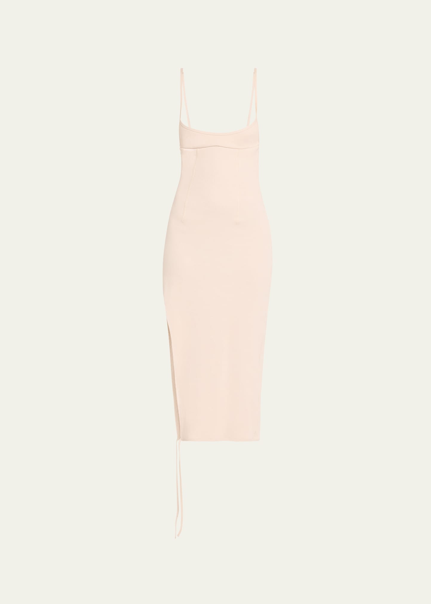Sleeveless Knit Combo Midi Dress