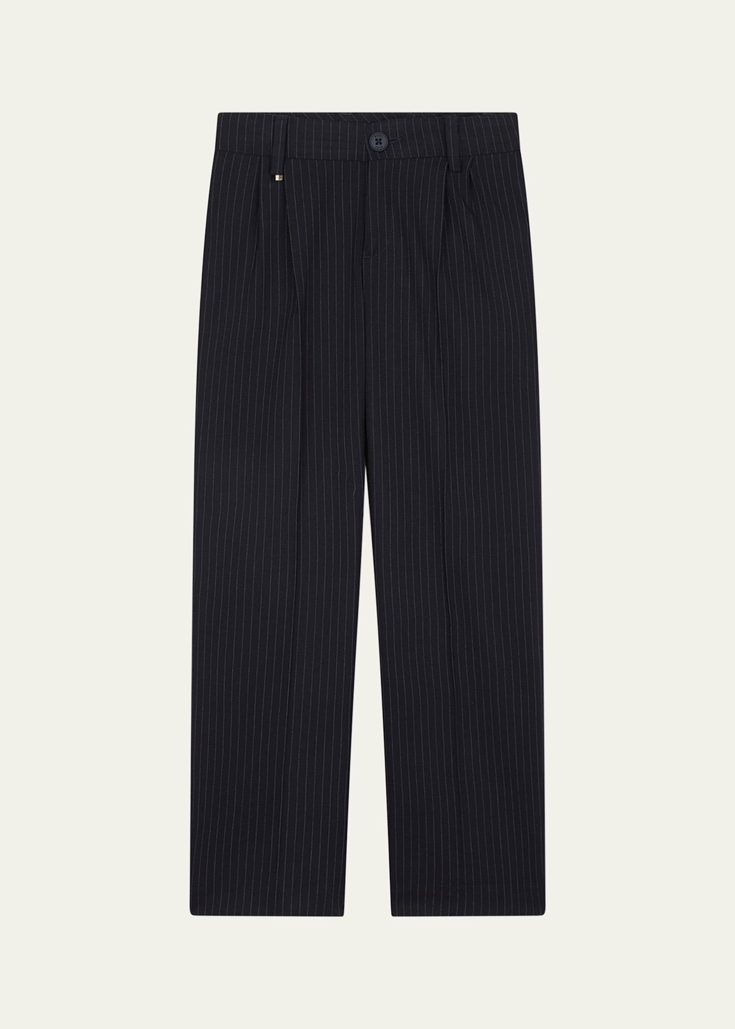 Hugo Boss Kids' Boy's Striped Suit Pants In 849-navy