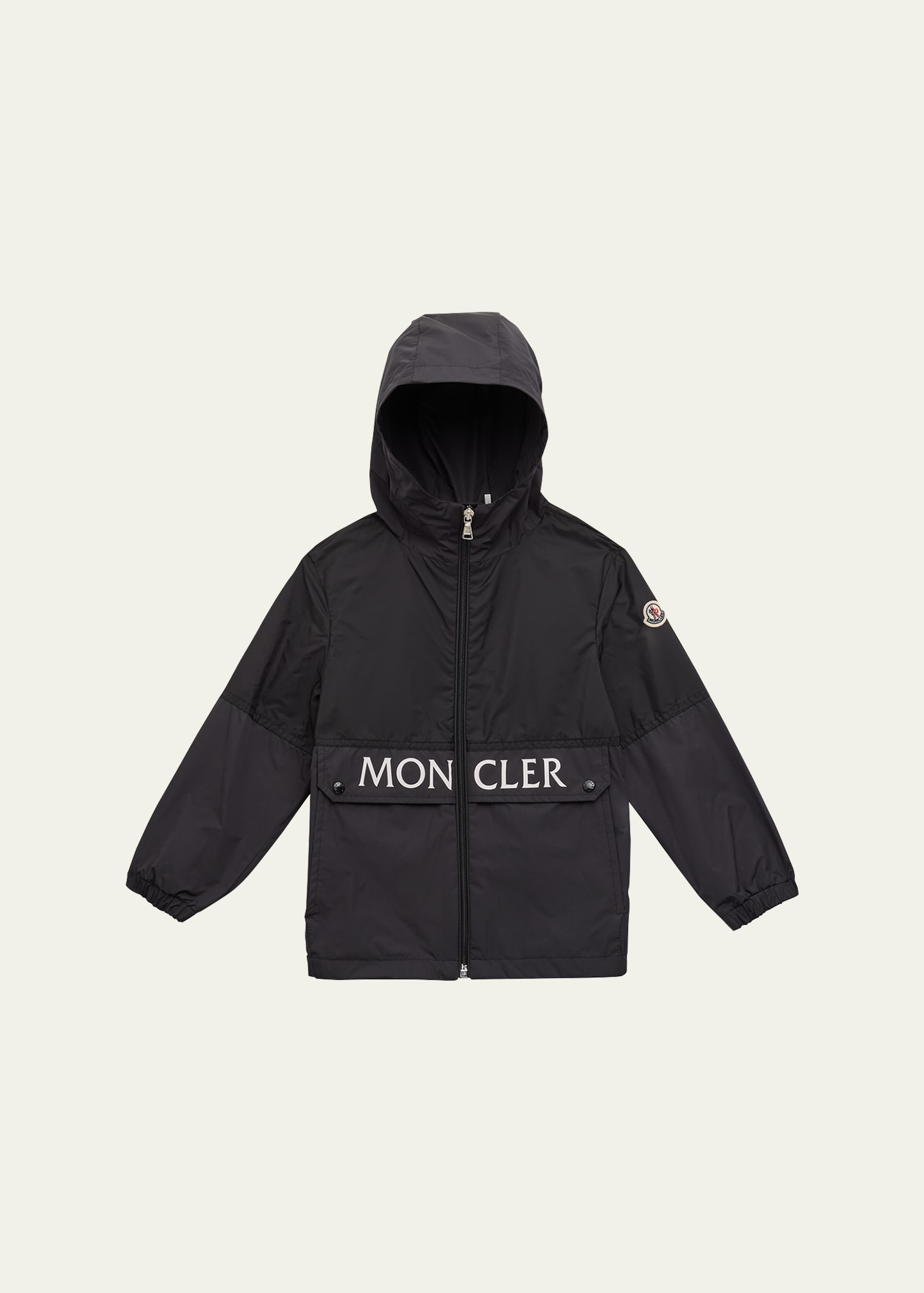 Shop Moncler Boy's Joly Track Jacket In 999 - Black