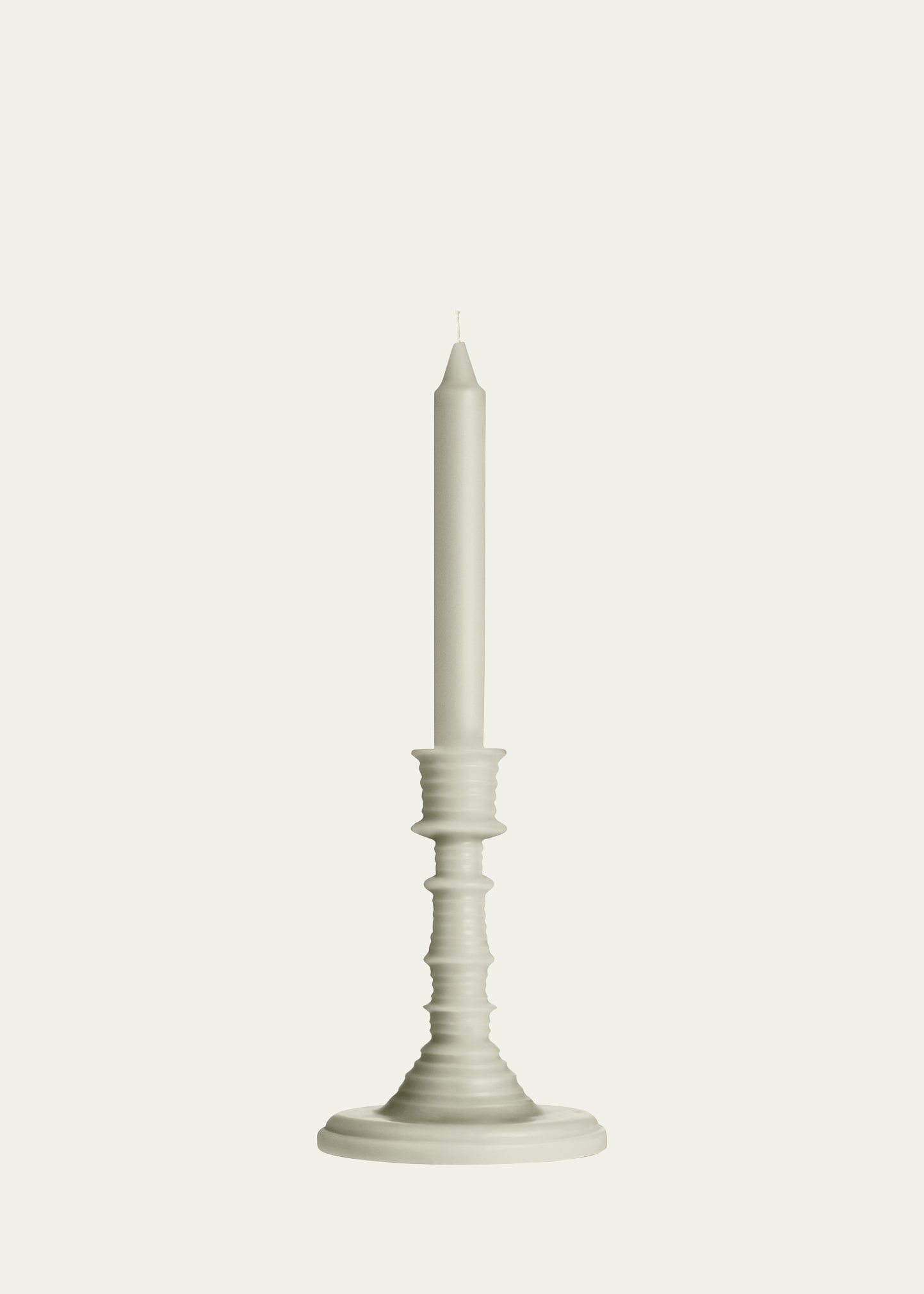 Loewe Mushroom Candlestick Candle, 330 G In White