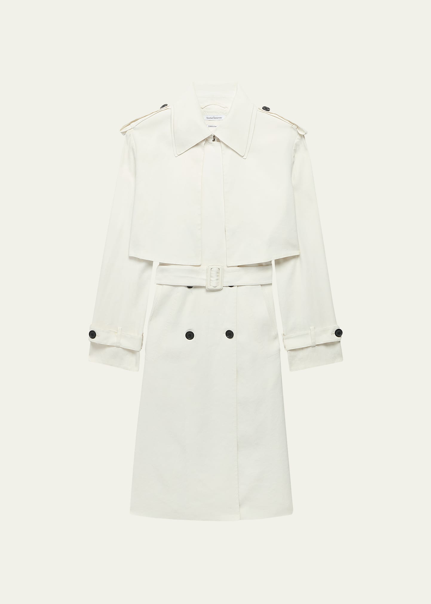 Fluid Cropped Trench Coat