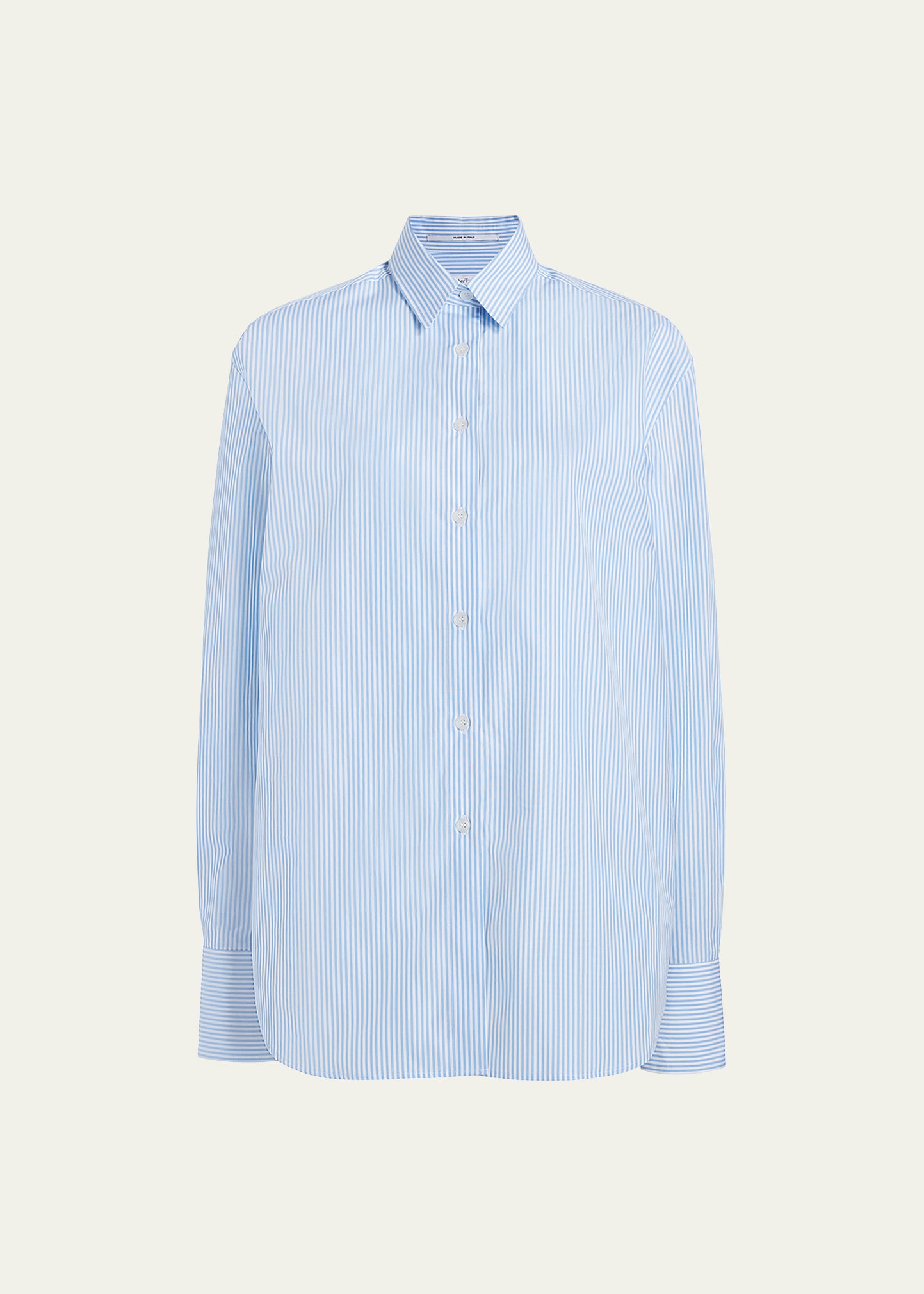 ANOTHER TOMORROW STRIPE OVERSIZED MENS BUTTON DOWN SHIRT 