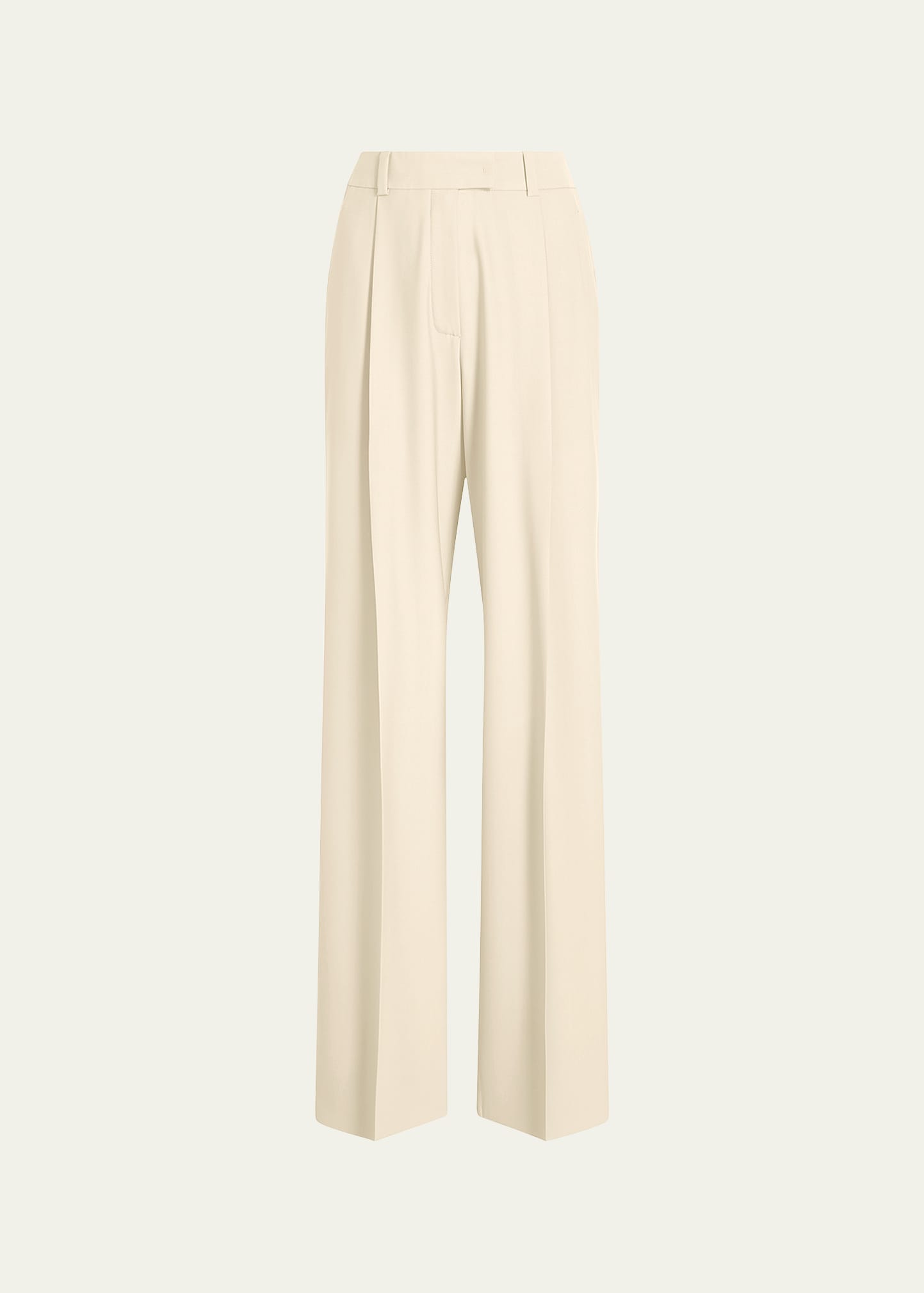 Another Tomorrow Relaxed Wide-leg Pants In Parchment