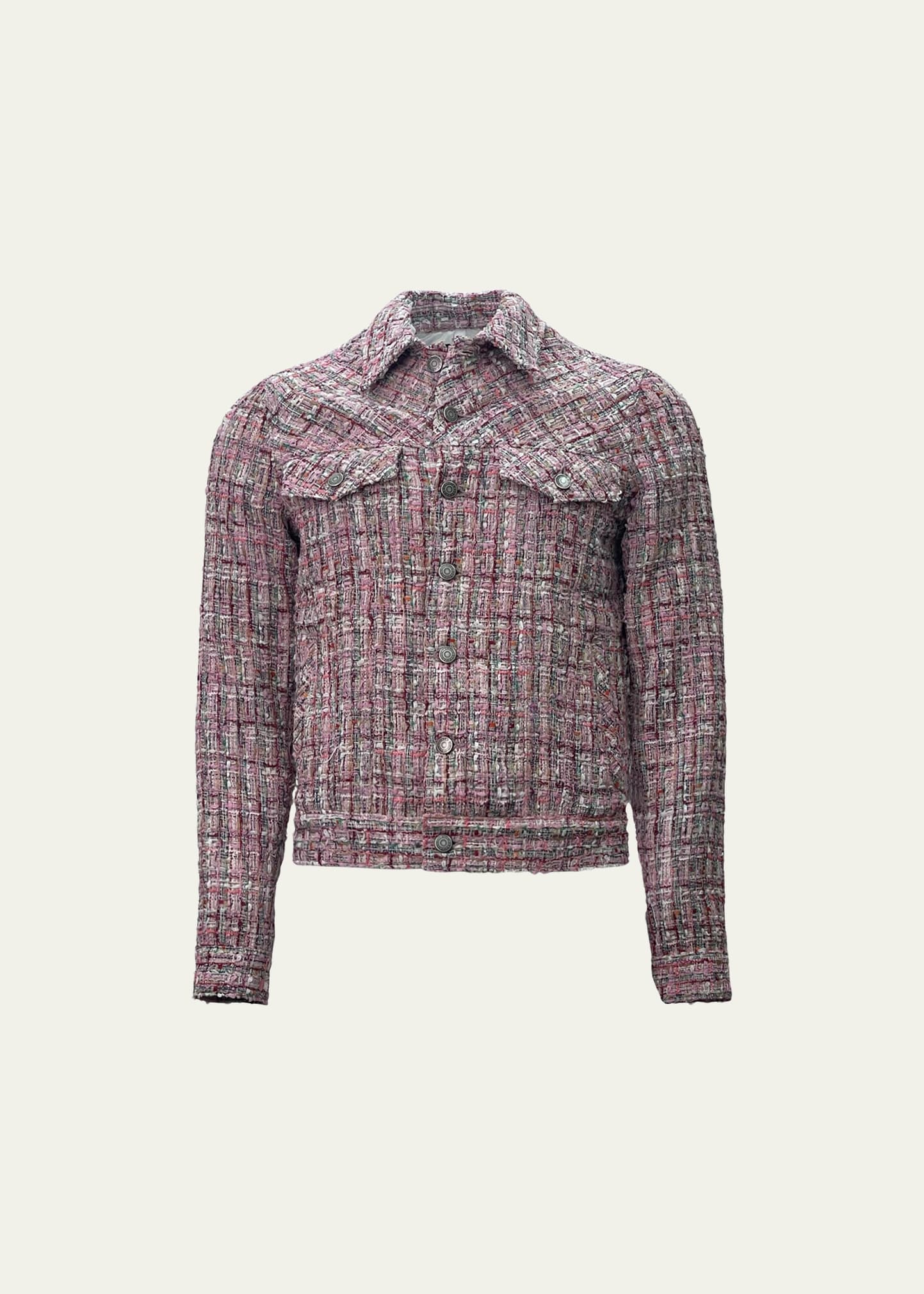 Cout De La Liberte Men's Johnny Tweed Trucker Jacket