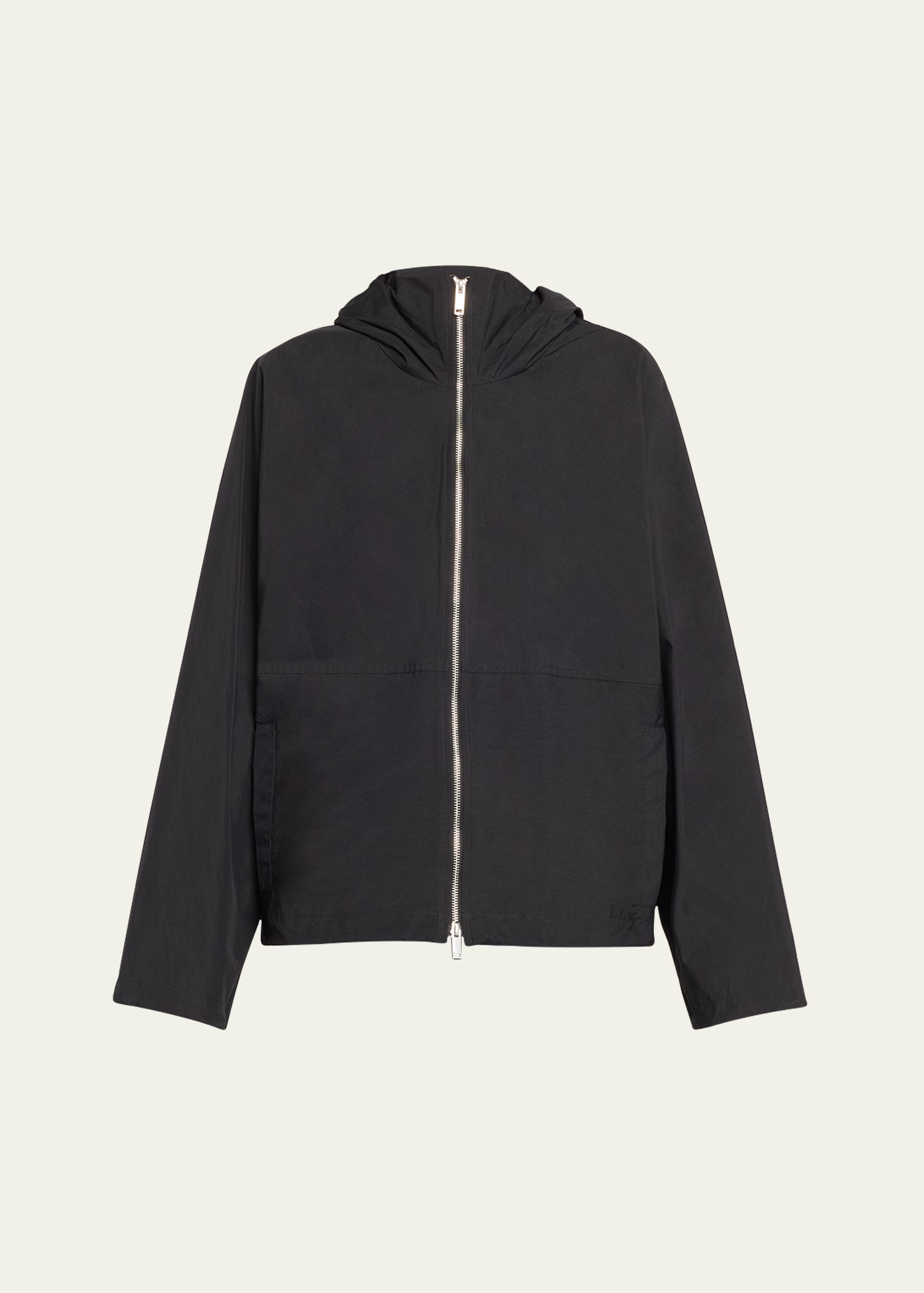 Shop Studio Nicholson Hooded Anorak Jacket In Darkest Navy