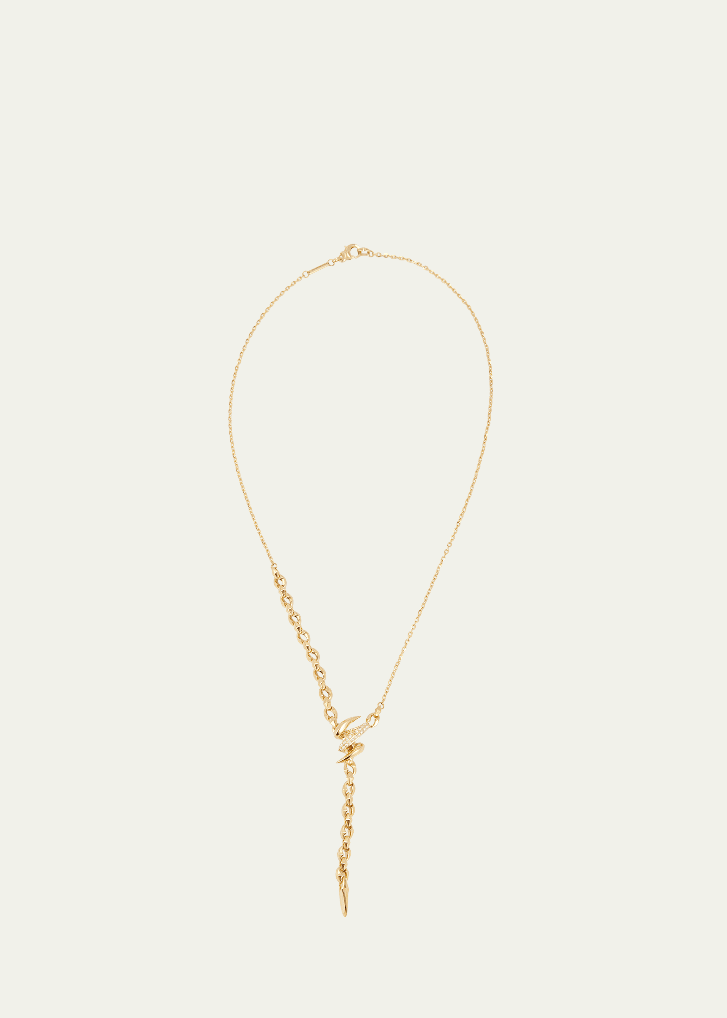 Stephen Webster Thorn Embrace 18k Gold Entwined Lariat Necklace