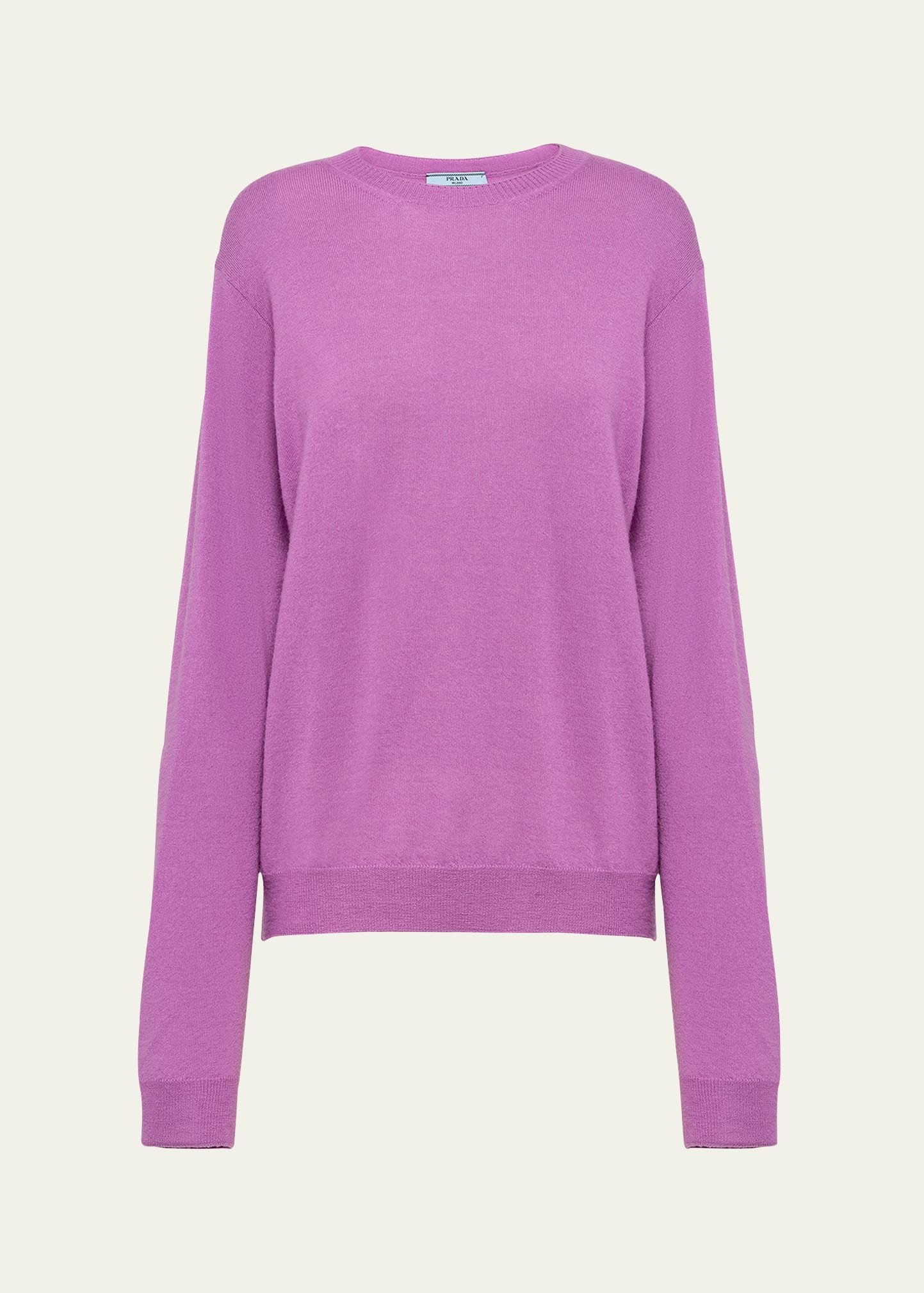 Shop Prada Superfine Cashmere Sweater In F01ps Lime