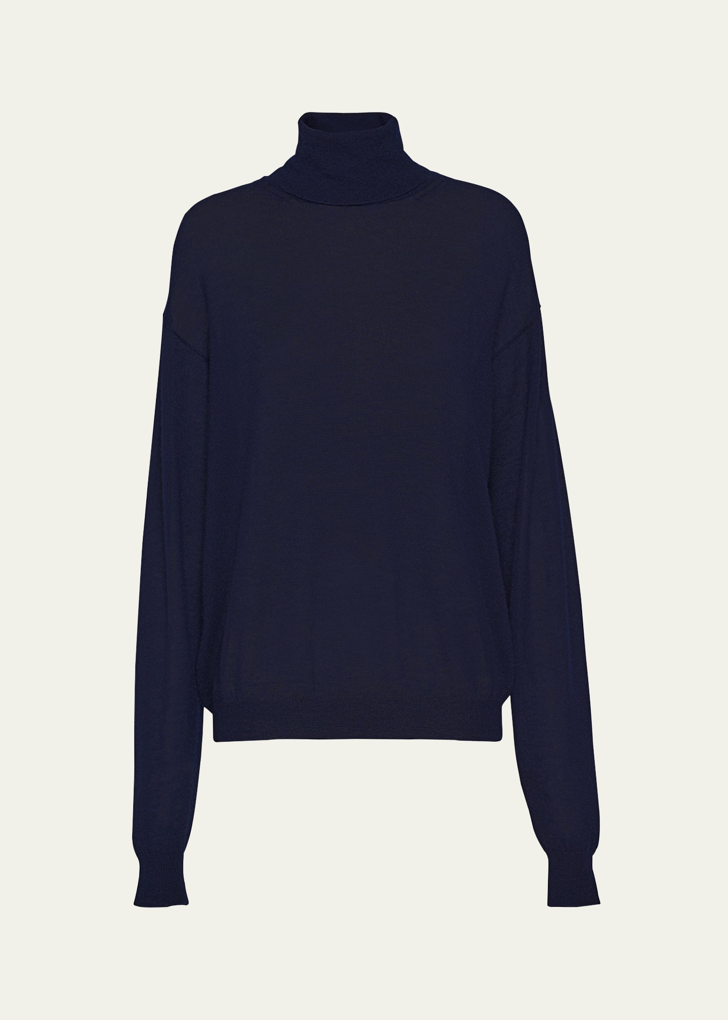 Shop Prada Superfine Cashmere Turtleneck Sweater In F0009 Bianco