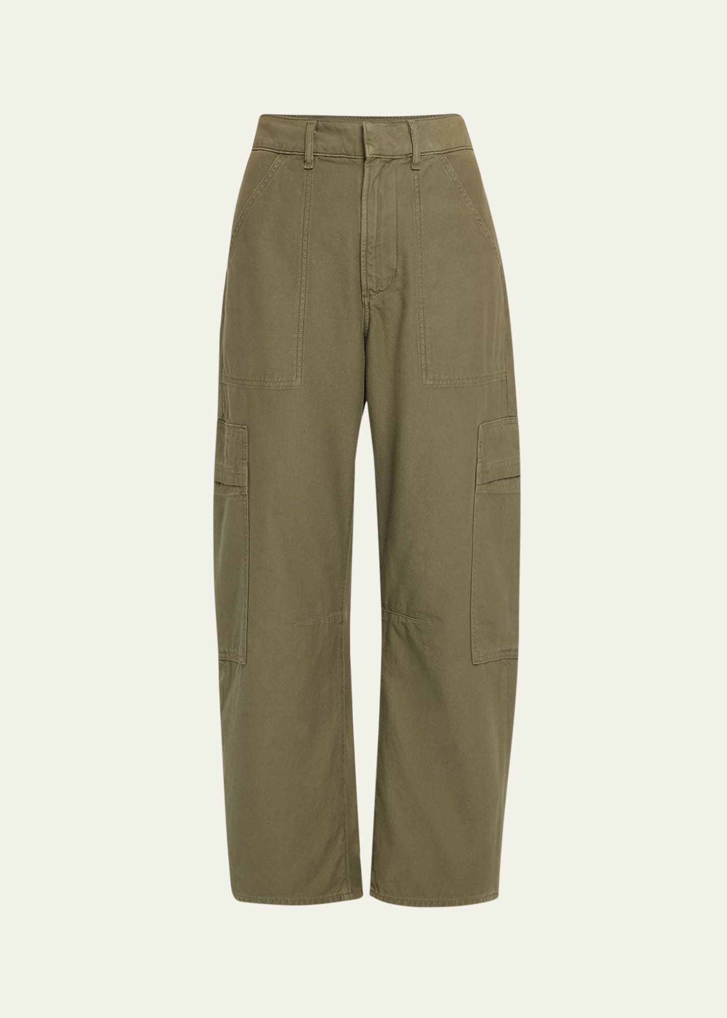 Citizens Of Humanity Marcelle Straight Twill Cargo Pants In Palmdale Md Dk
