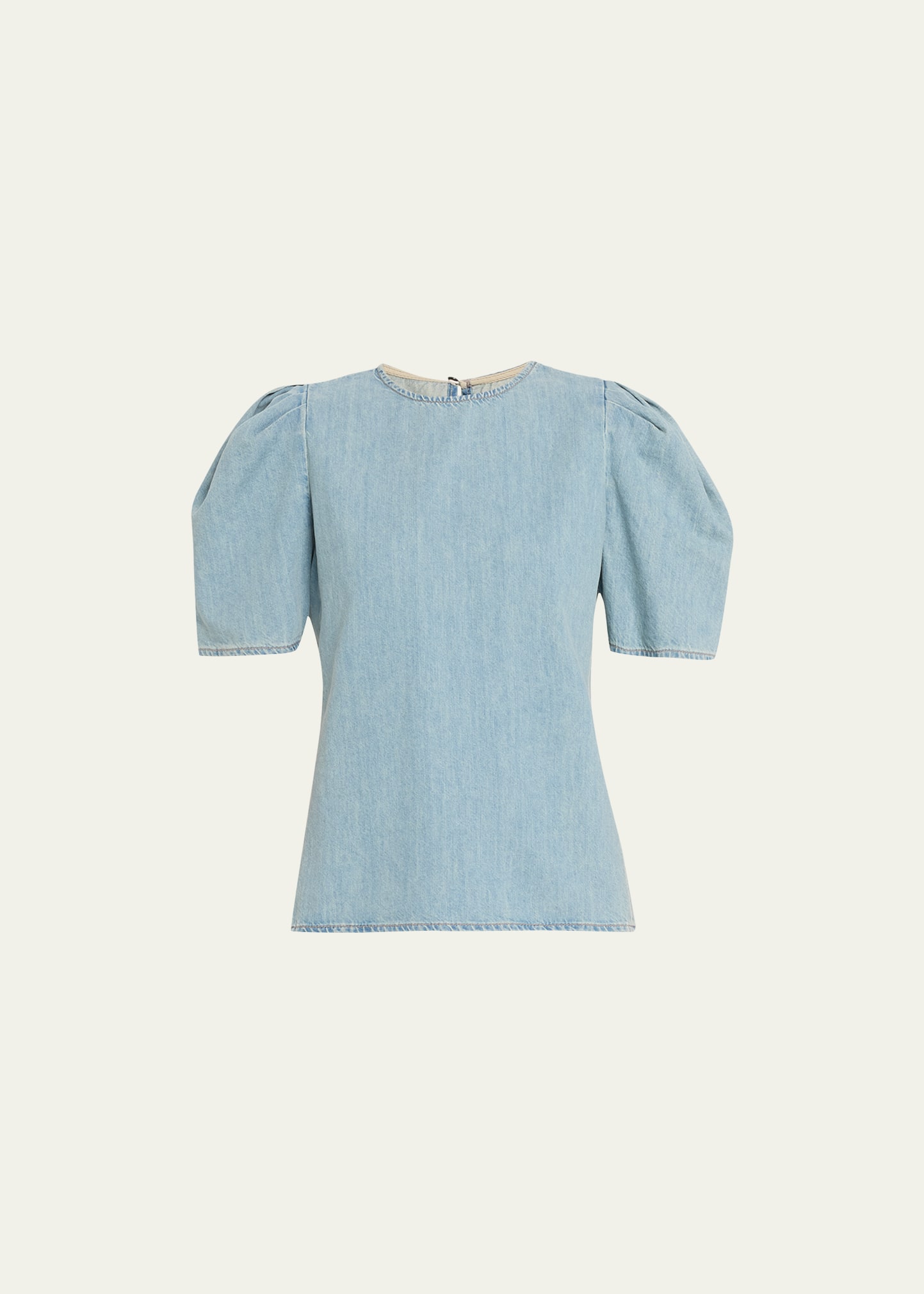 Shop Frame Denim Draped-sleeve Blouse In Sonder