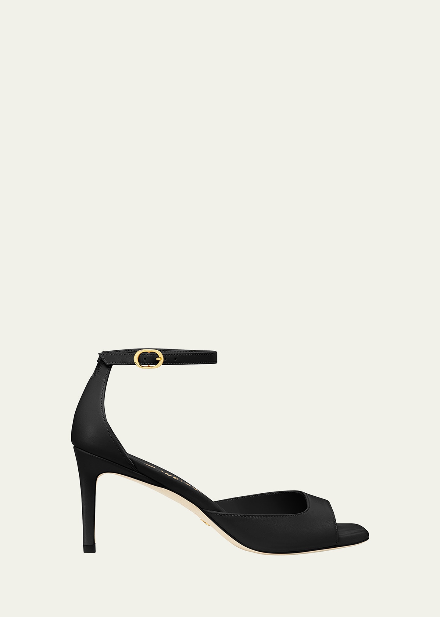 Stuart Weitzman Sandalias Abiertas Y Puntera Cuadrada. In Black