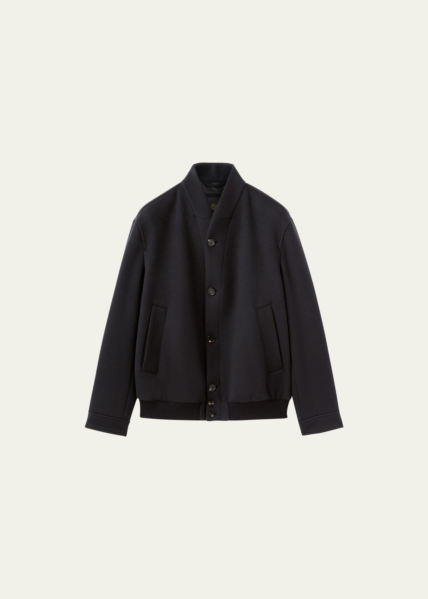 Loro Piana Men's Gaikan Cashmere Bomber Jacket In M0p1 Moonless Nig