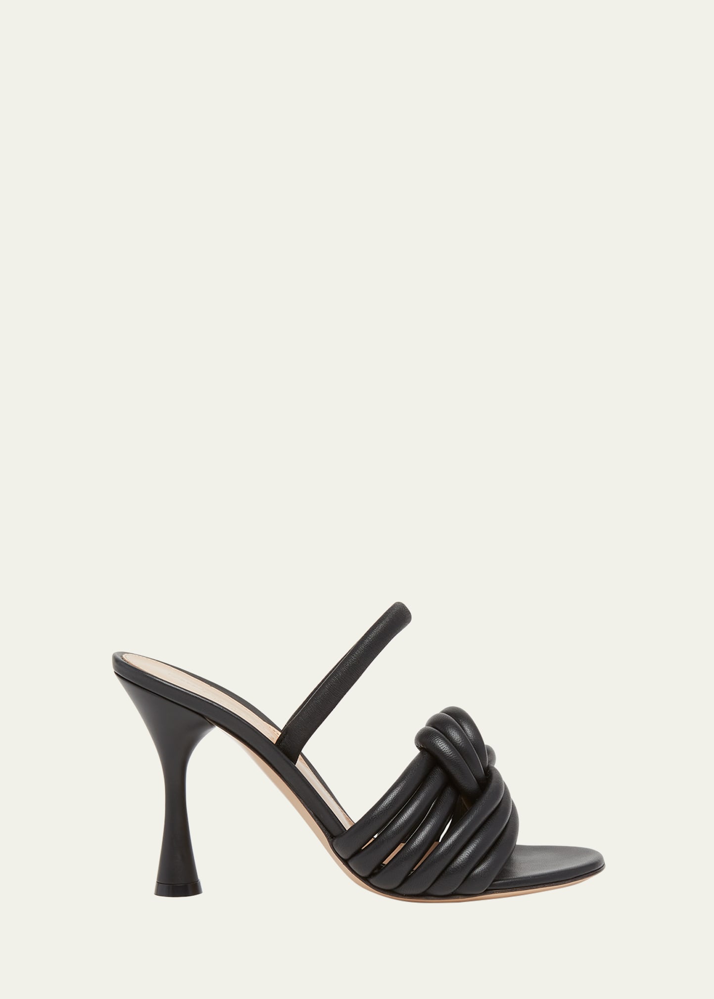 Gianvito Rossi Ottavia 95 Nappa Leather Sandals In Nero