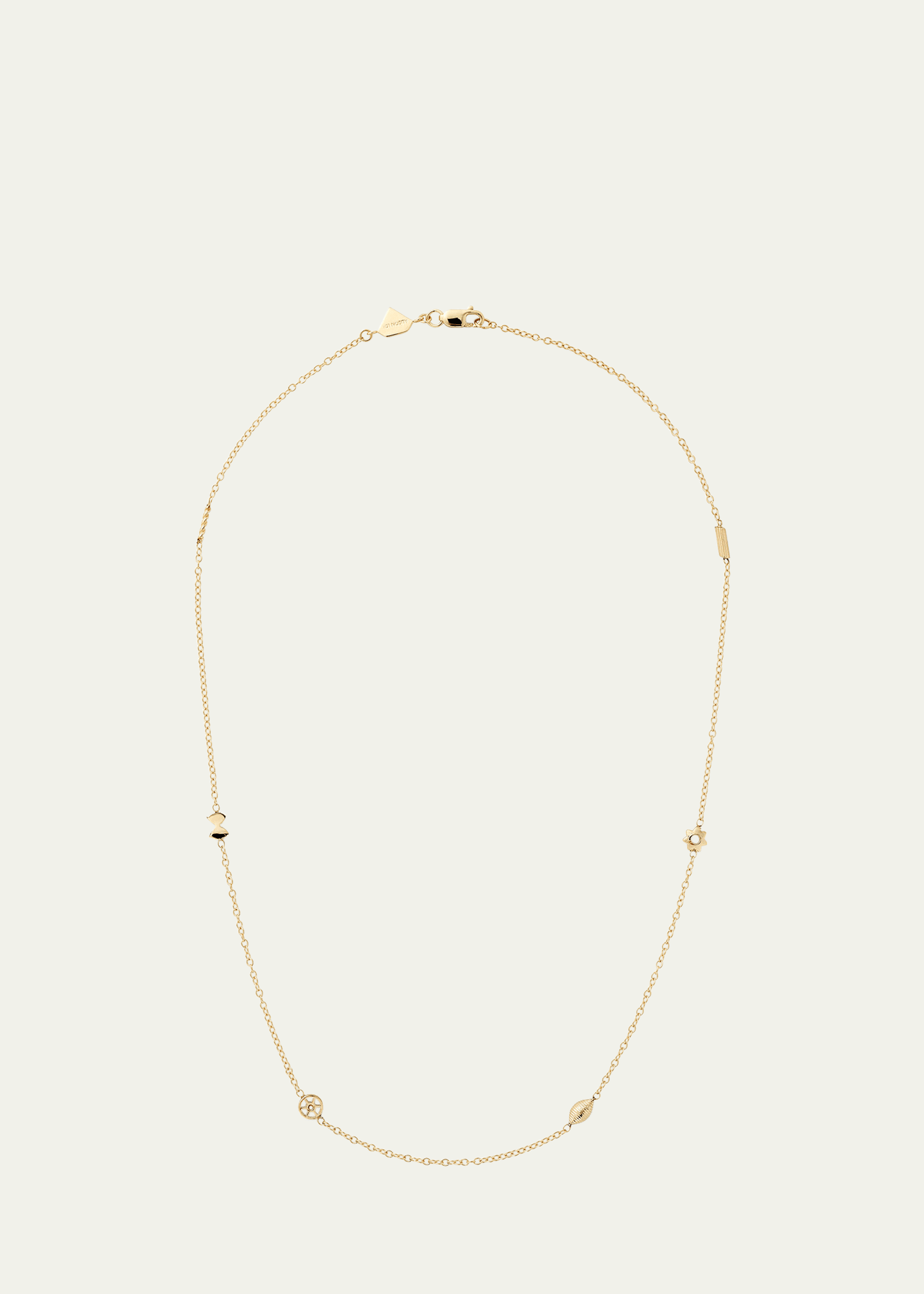 14K Yellow Gold Mini Pasta By-The-Yard Necklace