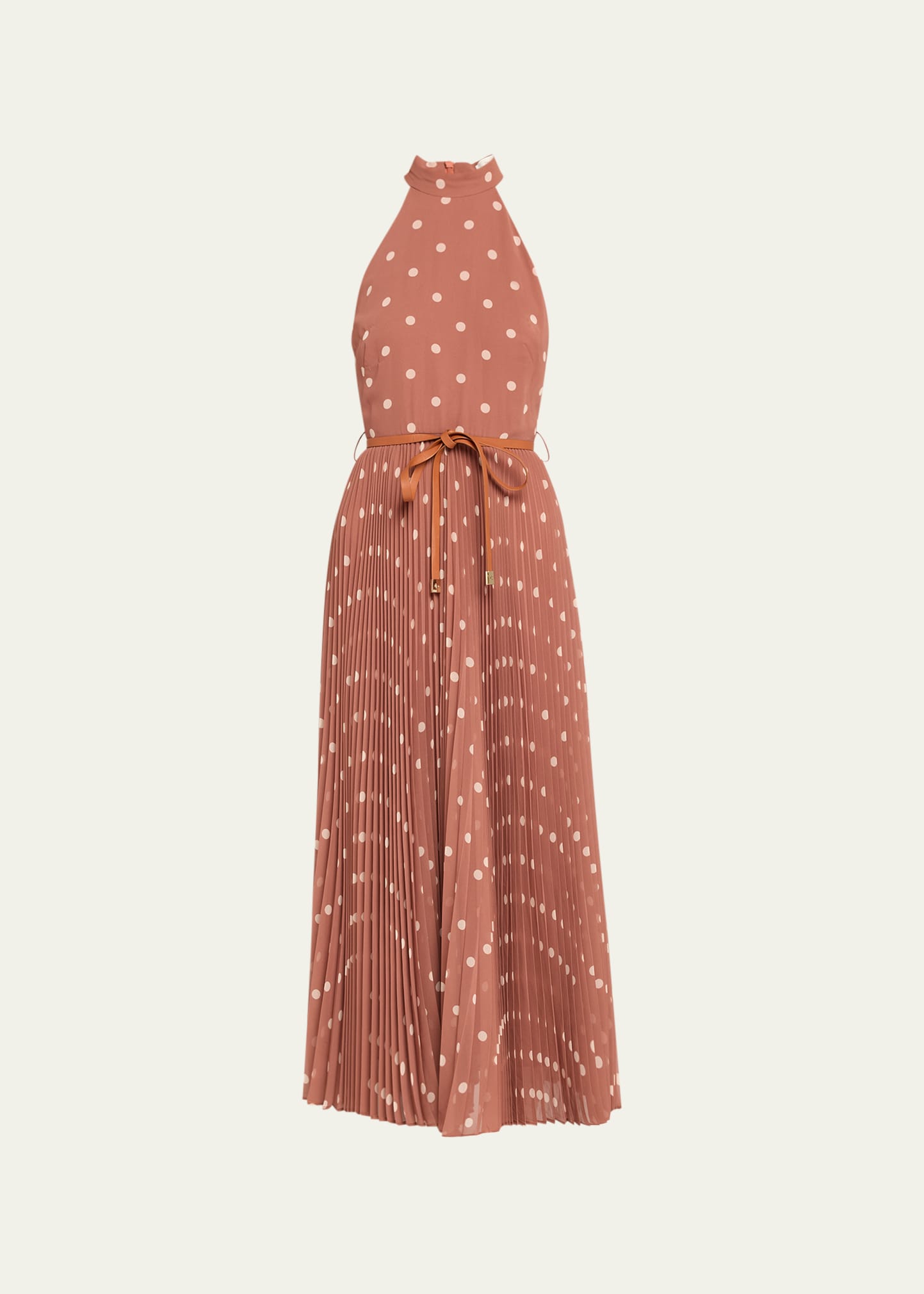 zimmermann pleated chiffon midi dress Zimmermann - Belted pleated chiffon midi dress