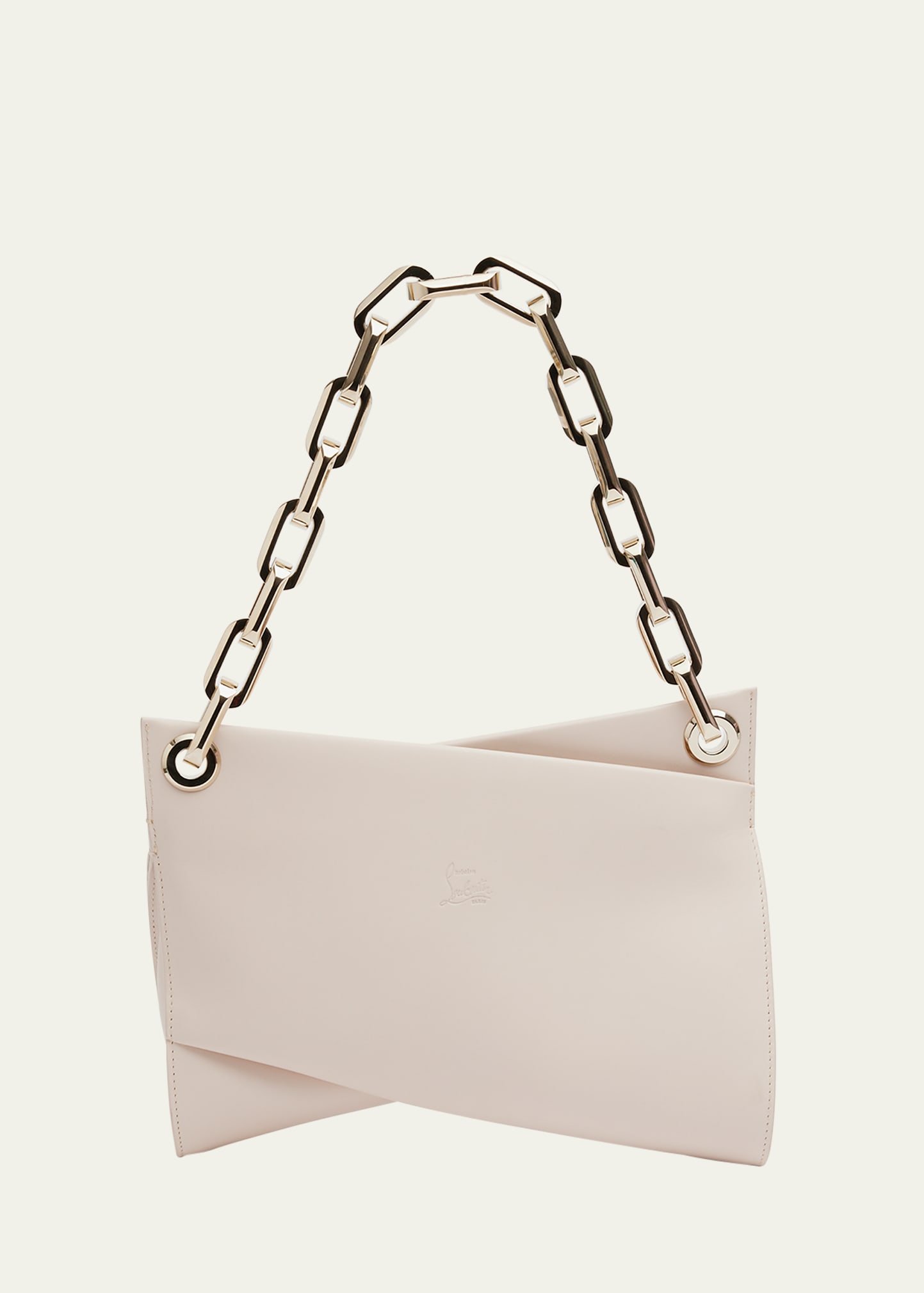 Loubitwist Chain Shoulder Bag in Leather