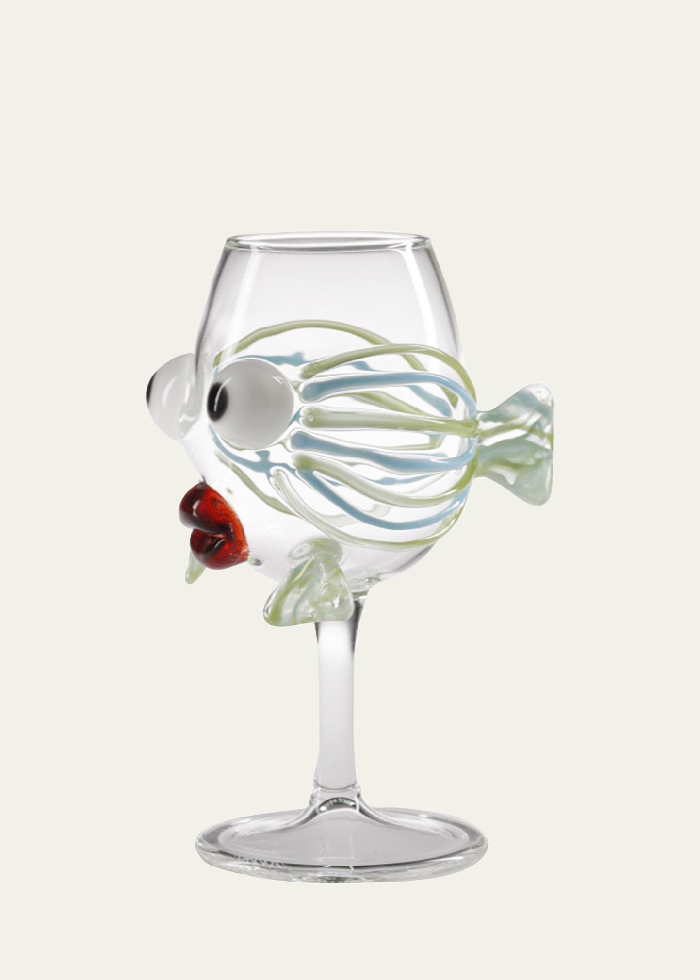 Tropical Fish Wine Glass