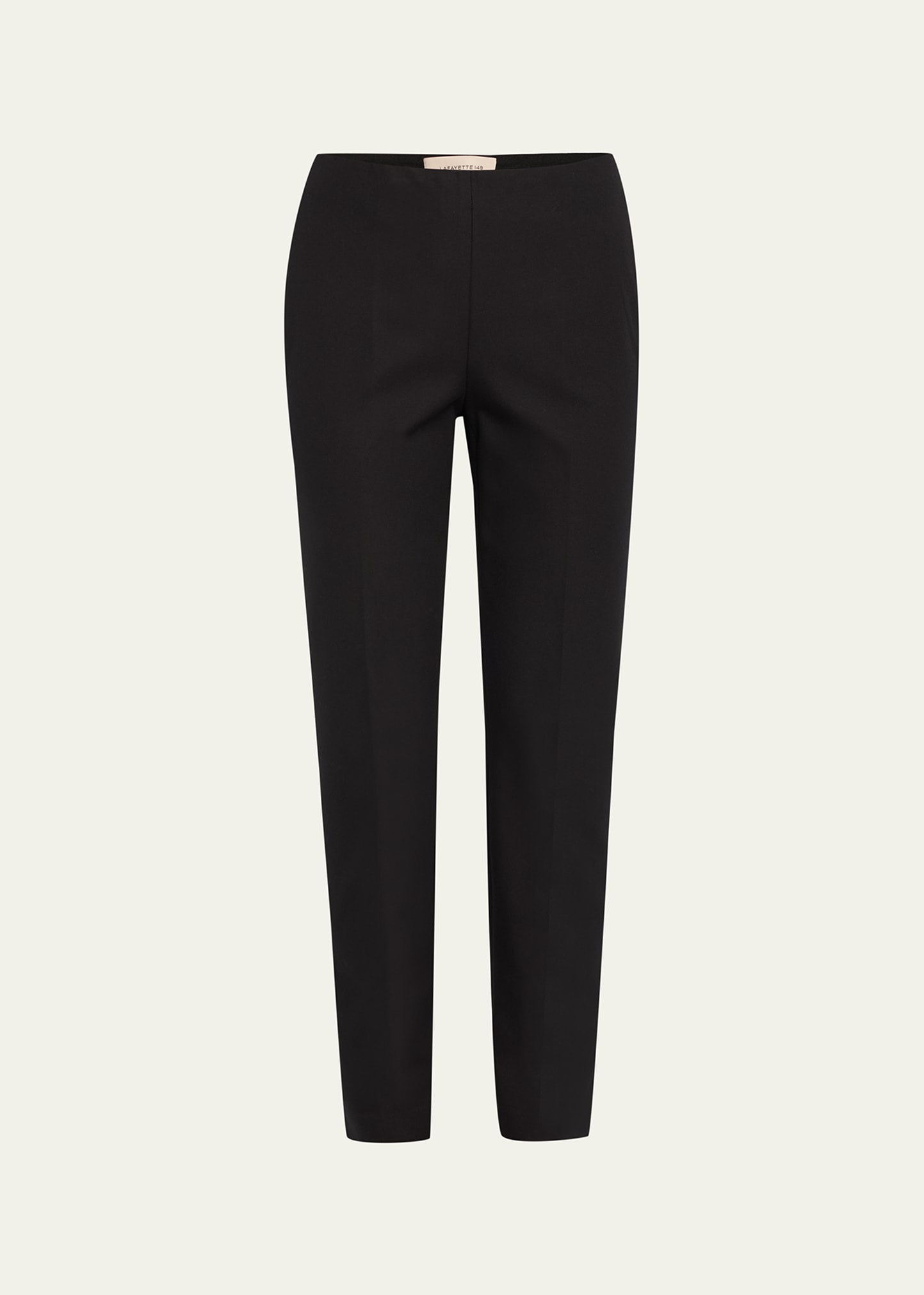 Lafayette 148 Sateen Stanton Trouser In Black