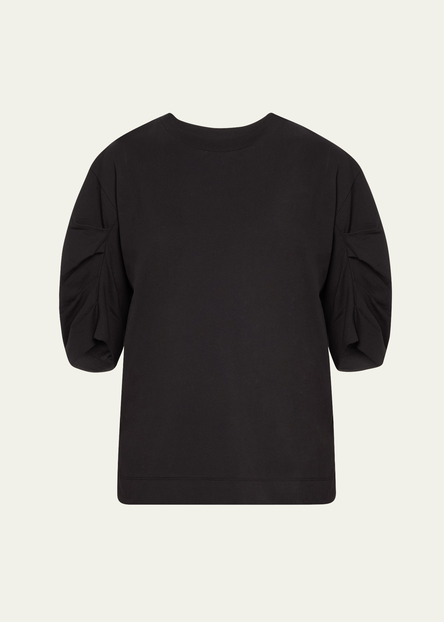 Dries Van Noten Heynet Three-quarter Sleeve Jersey T-shirt In Black