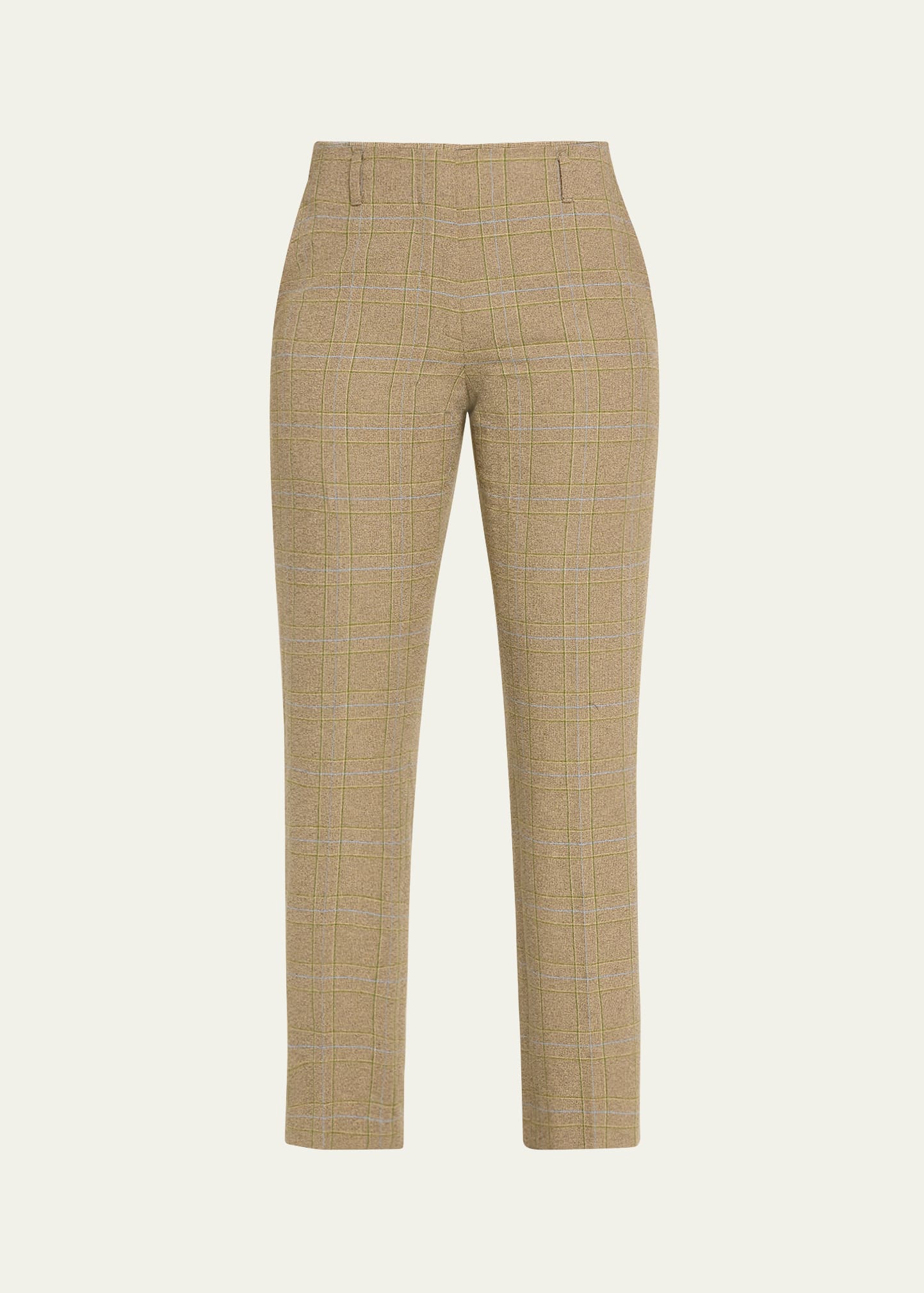 Dries Van Noten Paola Plaid Cropped Pants In Dessin B